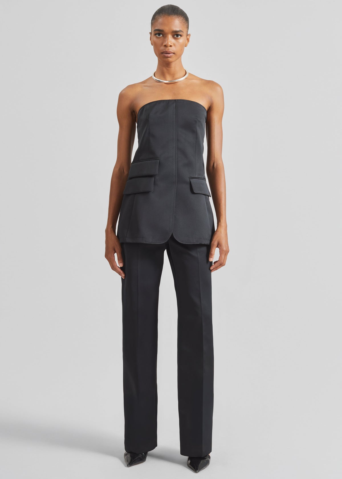 Brickell Satin Trousers - Black – view 3 of 10
