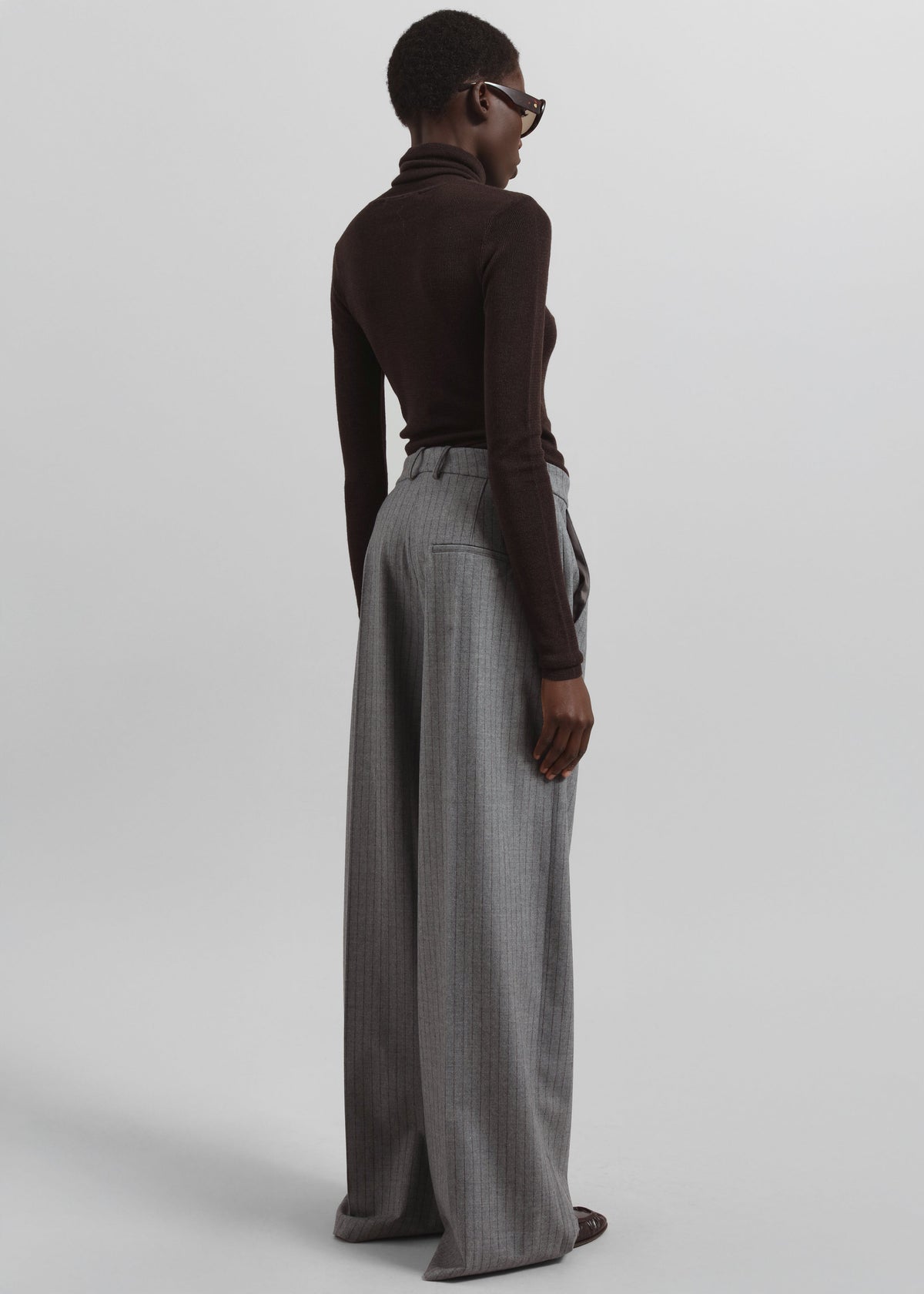 Brickell Striped Trousers - Grey/Brown – view 8 of 9
