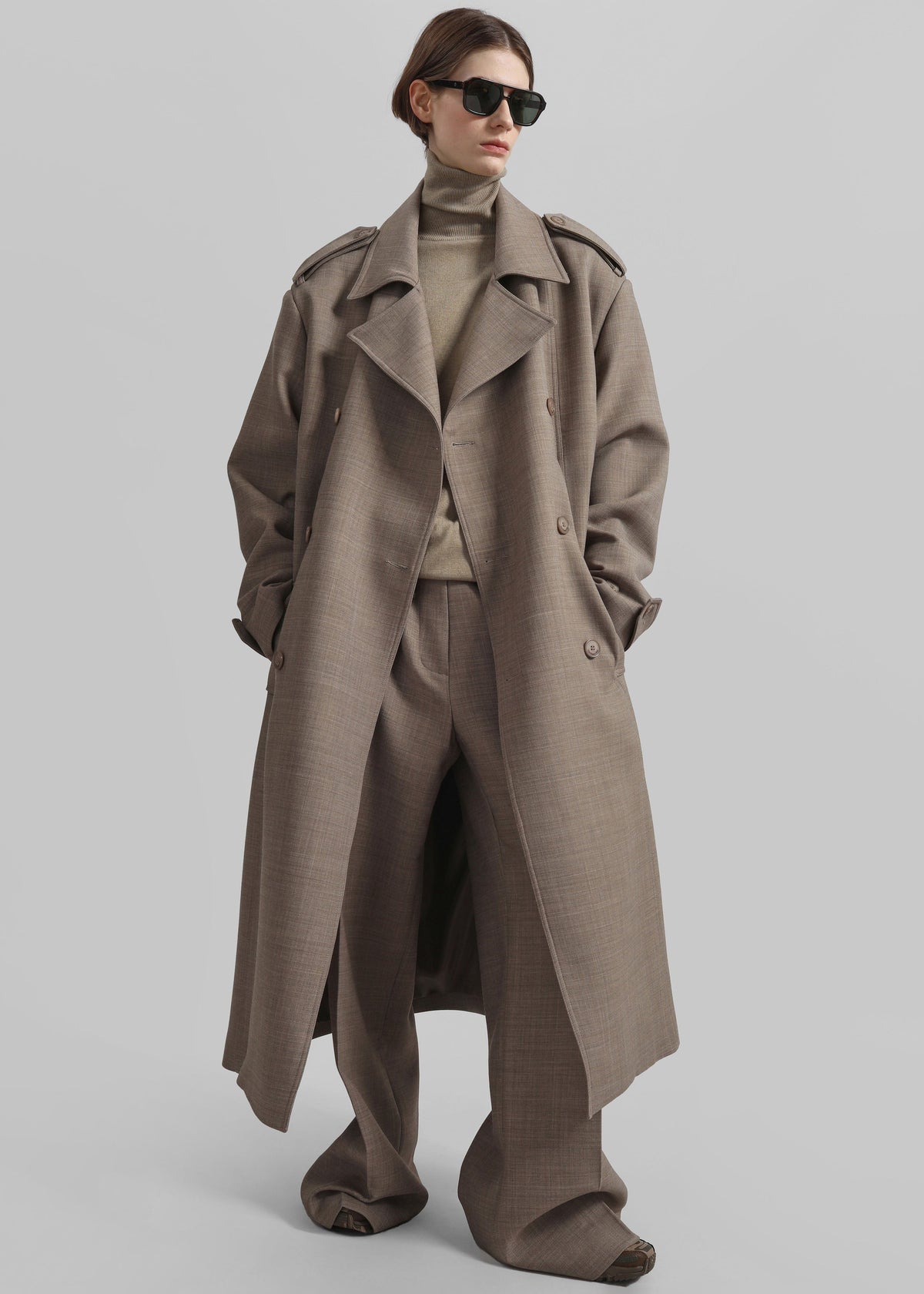 Brickell Trousers - Taupe Melange – view 4 of 5