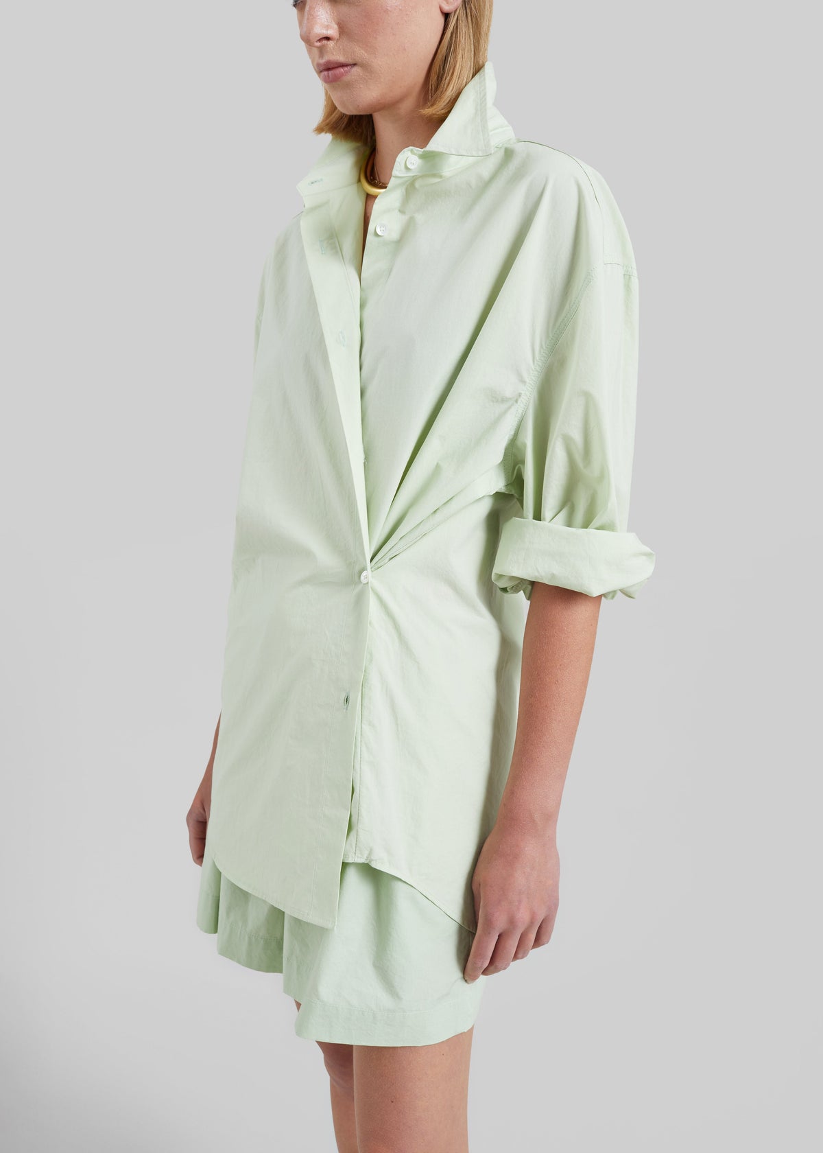 Brisay Cotton Shirt - Mint – view 4 of 9