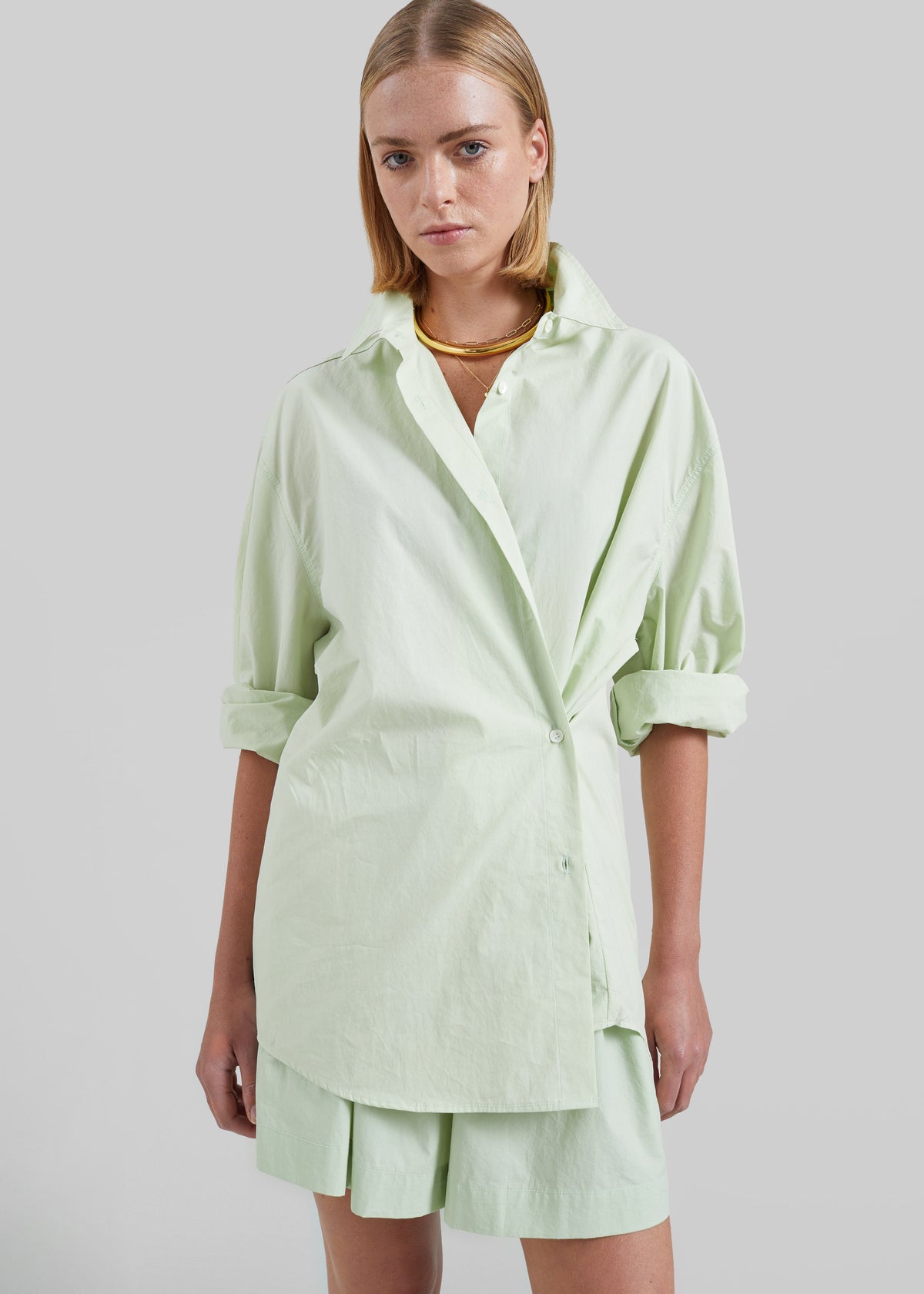 Brisay Cotton Shirt - Mint – view 5 of 9