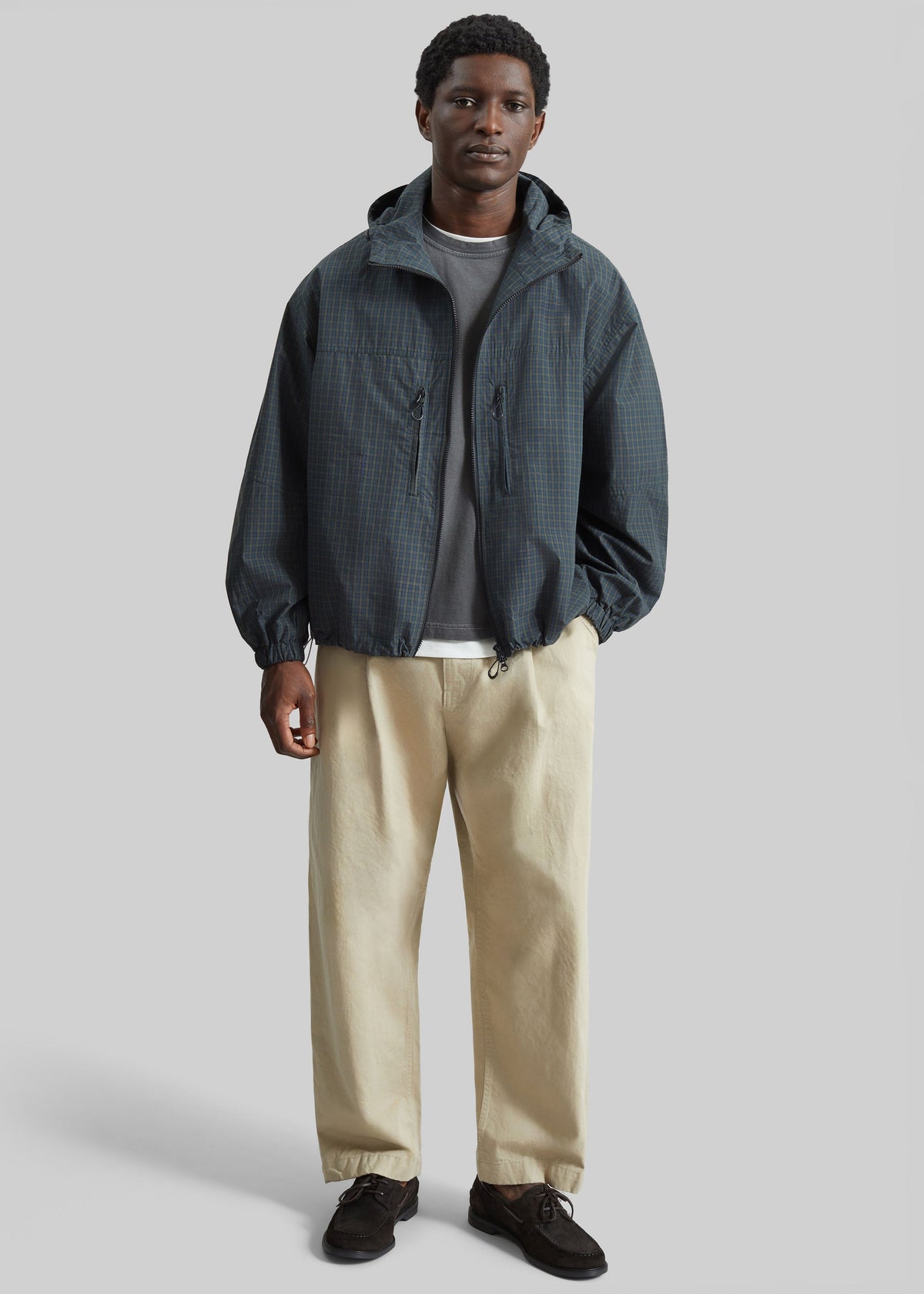 Bristol Windbreaker Jacket - Green Plaid – view 4 of 10