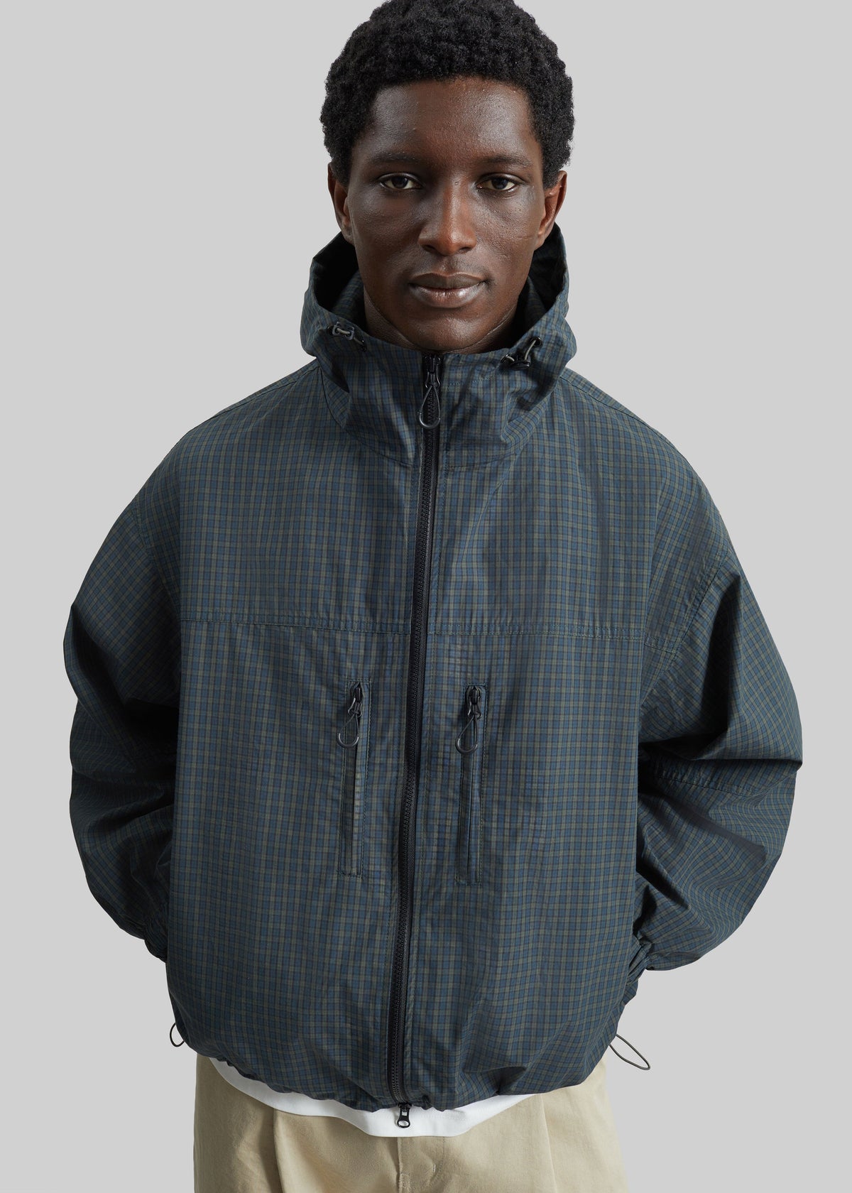 Bristol Windbreaker Jacket - Green Plaid – view 6 of 10