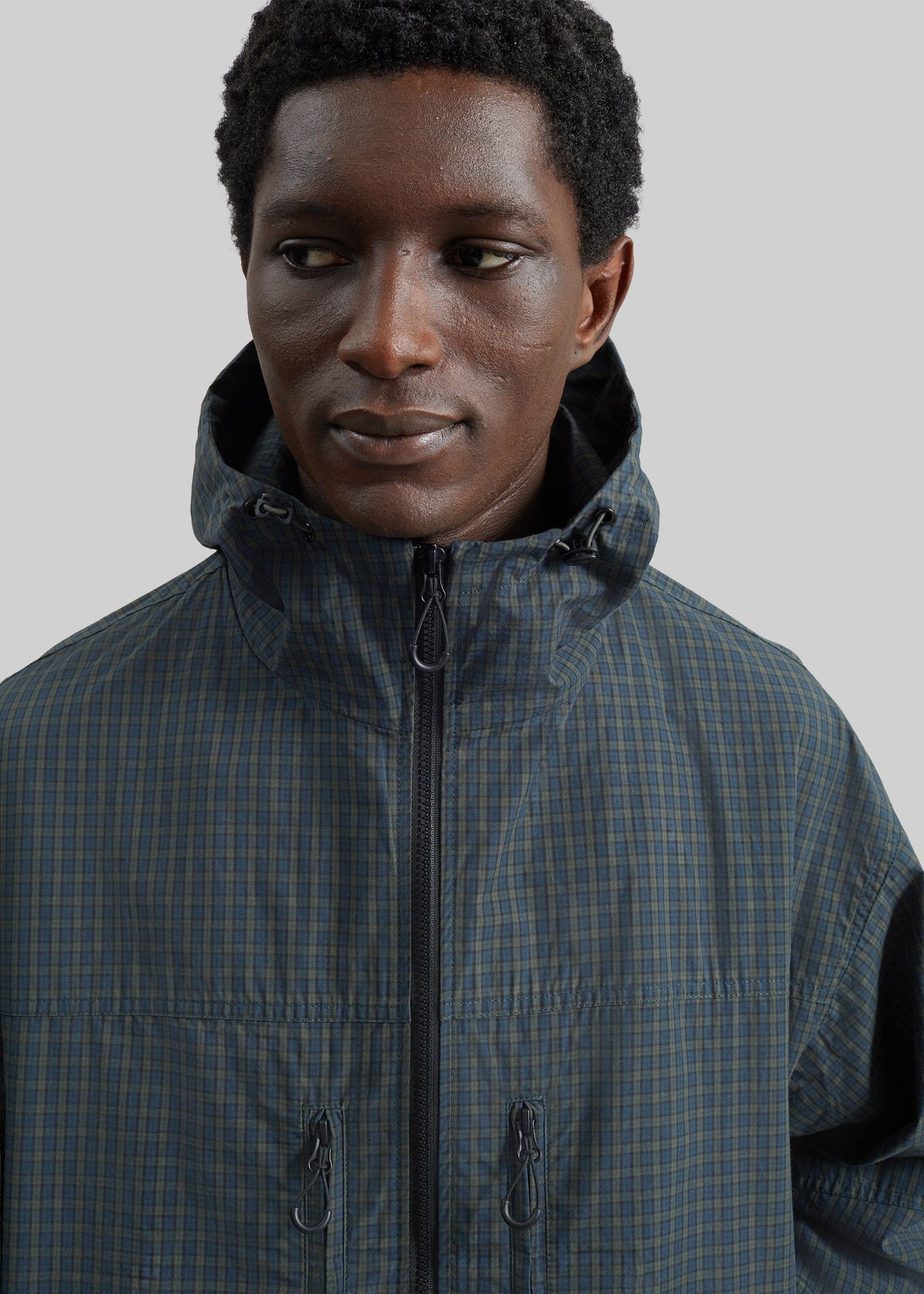 Bristol Windbreaker Jacket - Green Plaid – view 3 of 10