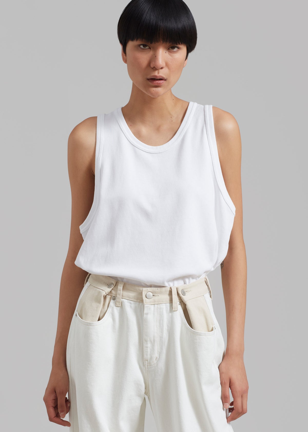 Briston Boxy Tank - White – view 9 of 15