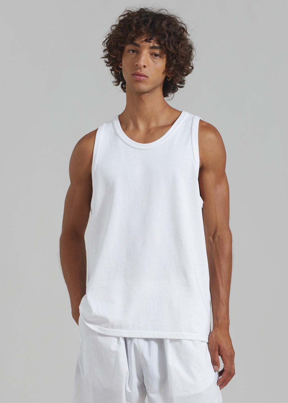 Briston Boxy Tank - White [gender-male] – view 12 of 15