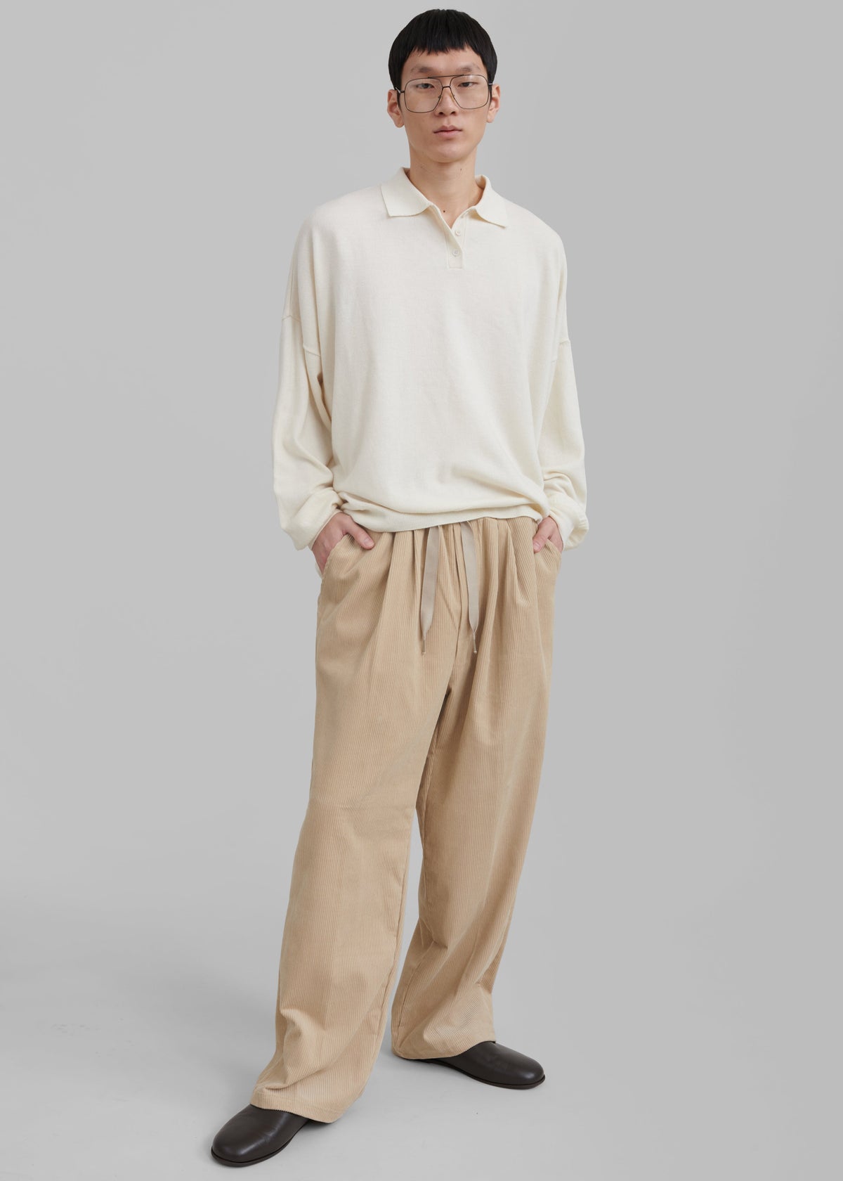 Brixton Corduroy Joggers - Beige – view 2 of 7
