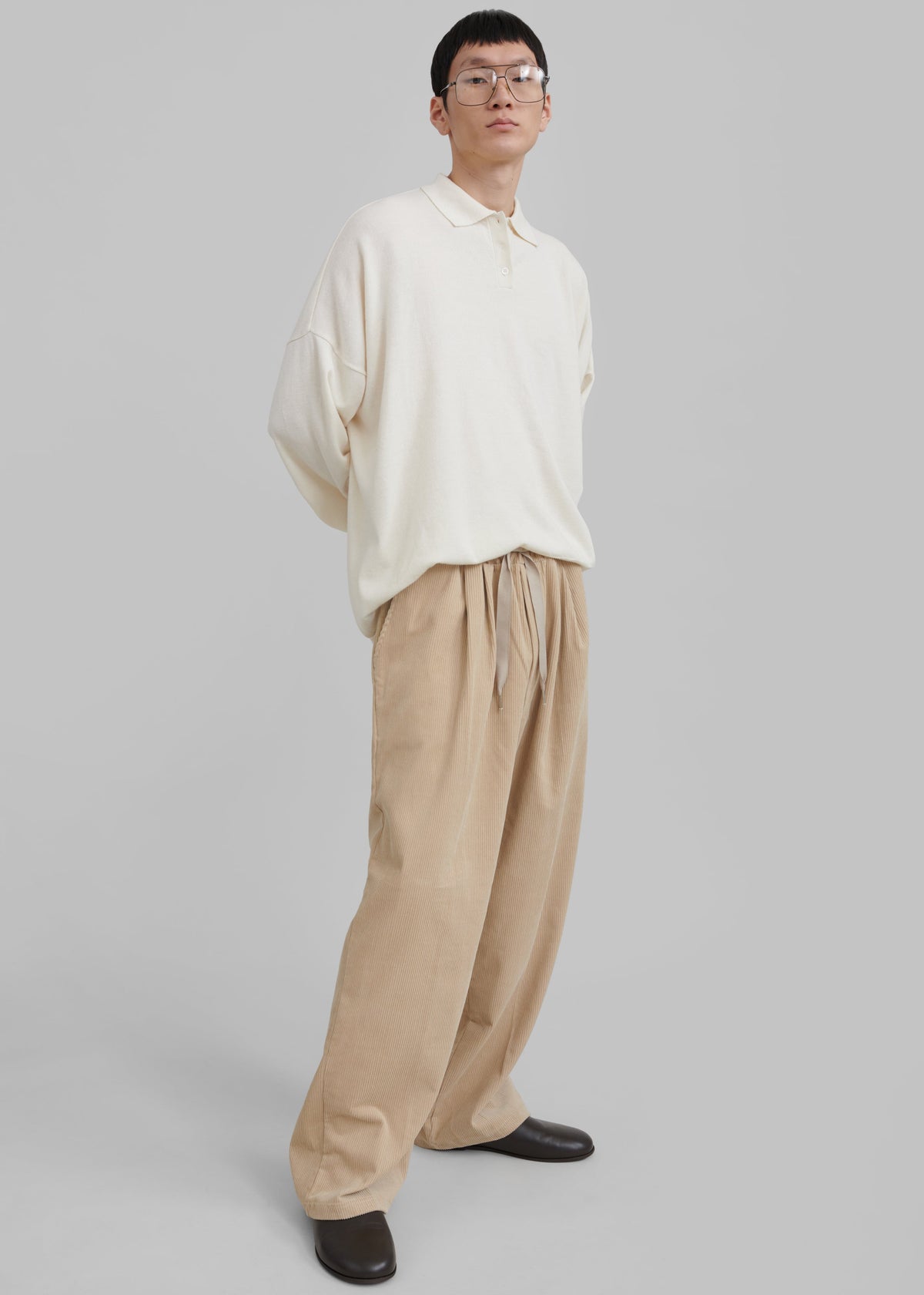Brixton Corduroy Joggers - Beige – view 5 of 7