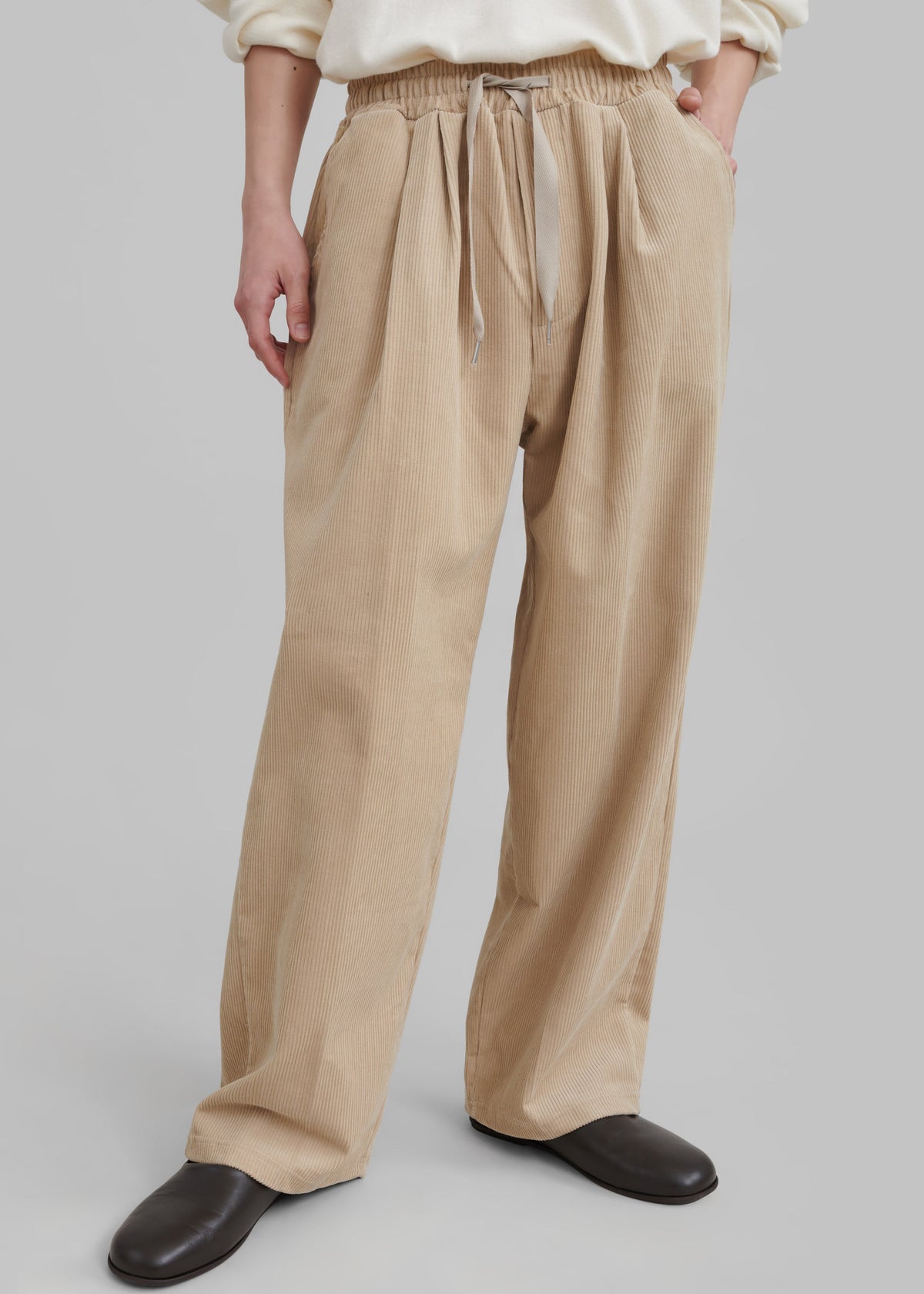 Brixton Corduroy Joggers - Beige – view 1 of 7
