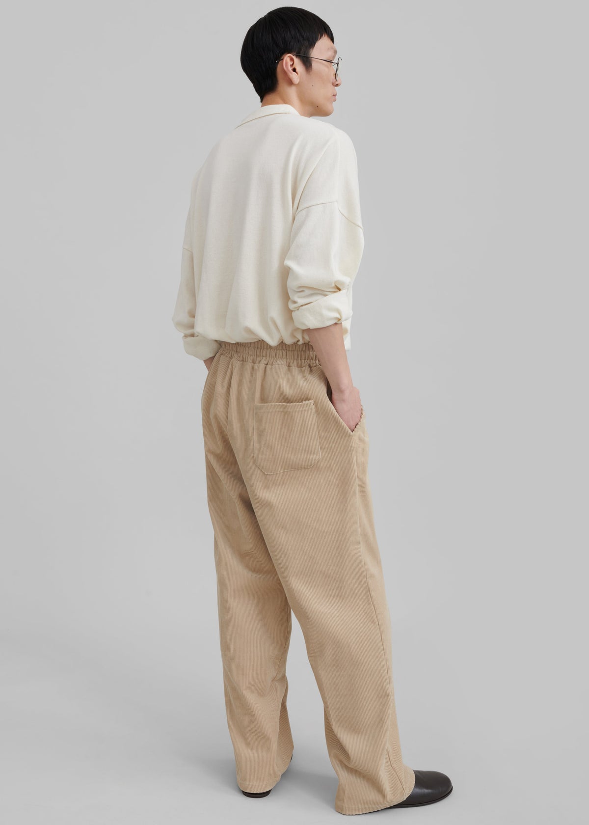 Brixton Corduroy Joggers - Beige – view 6 of 7