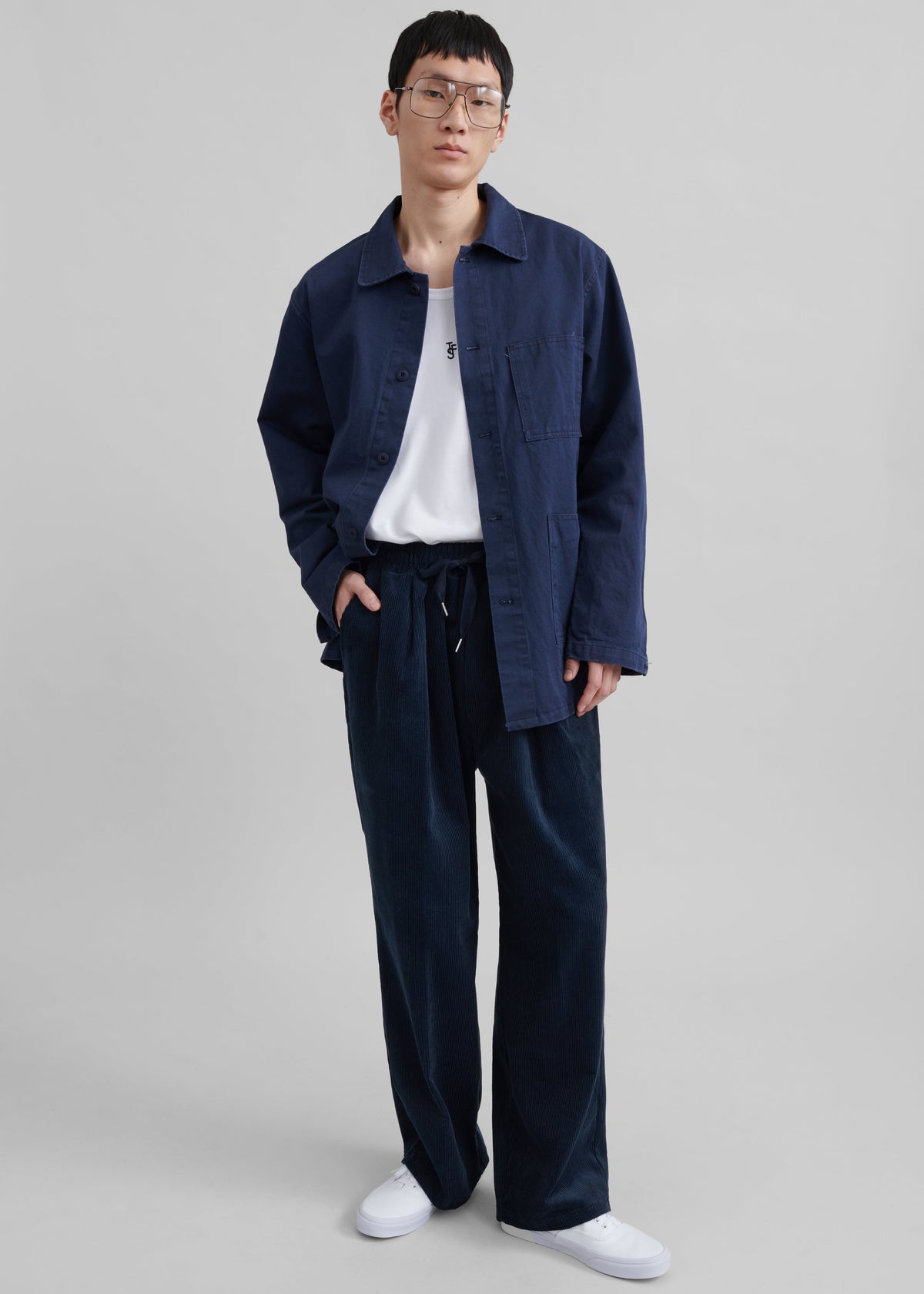 Brixton Corduroy Joggers - Navy – view 5 of 9