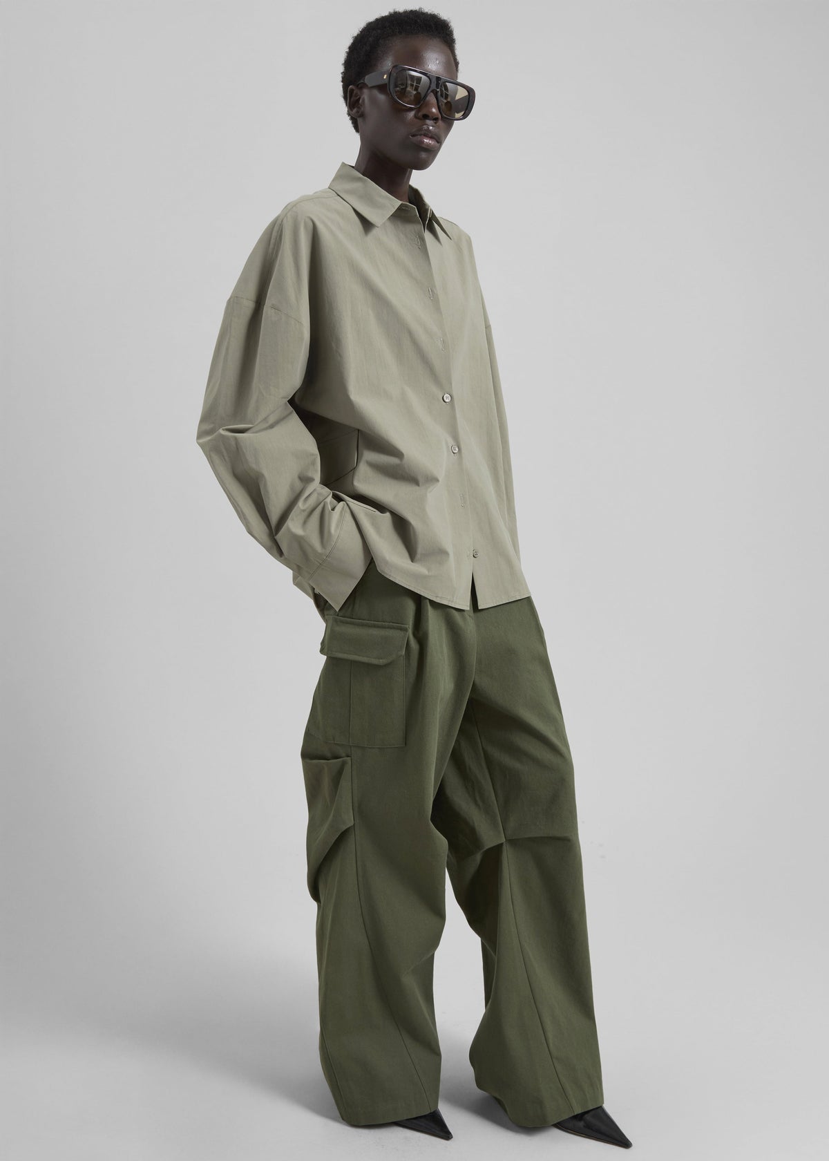 Bronte Cargo Pants - Army Green – view 6 of 9