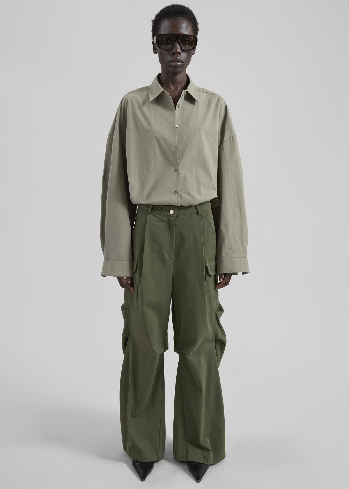 Bronte Cargo Pants - Army Green – view 7 of 9