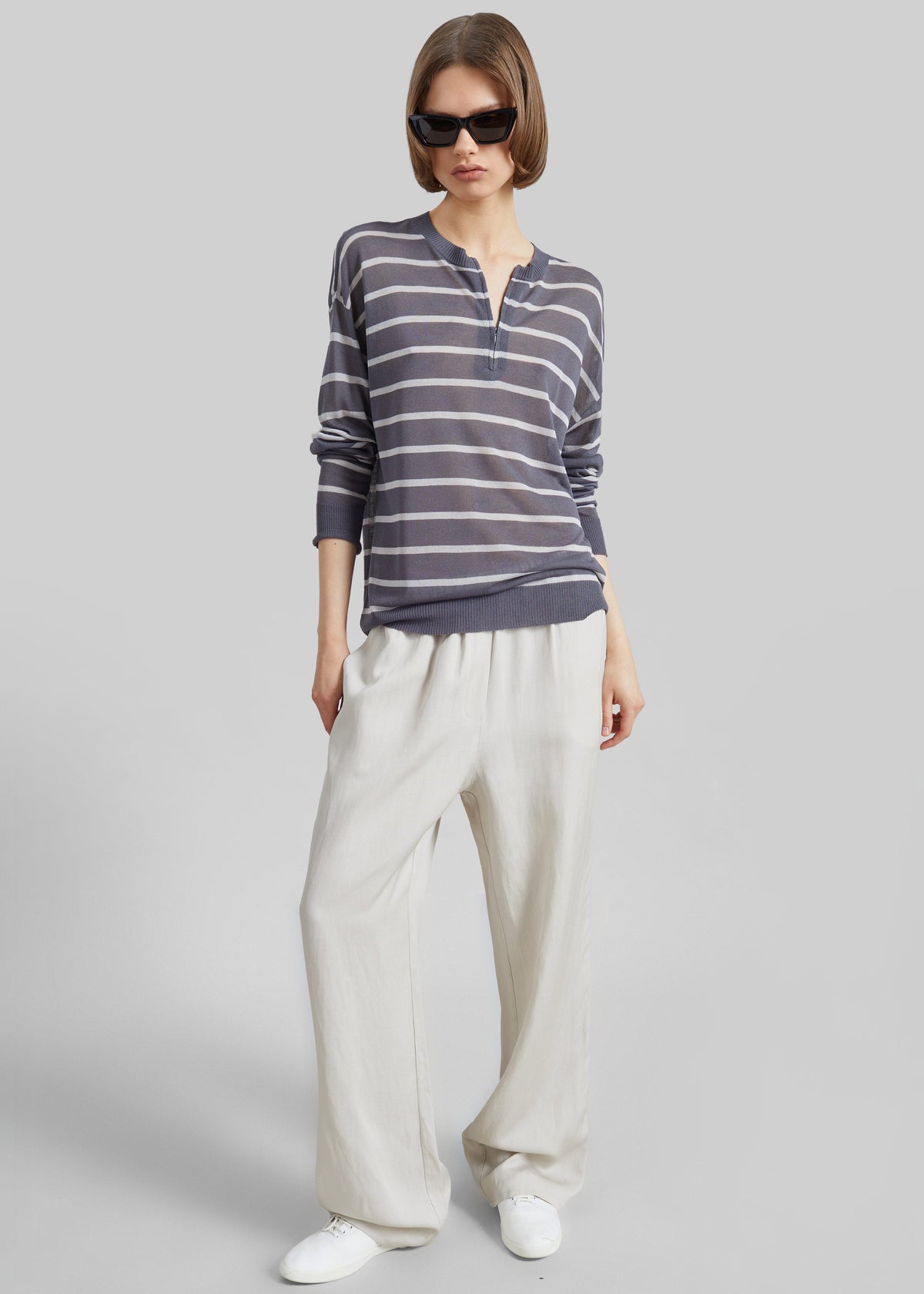 Bruna Linen Soft Pants - Light Beige – view 8 of 10