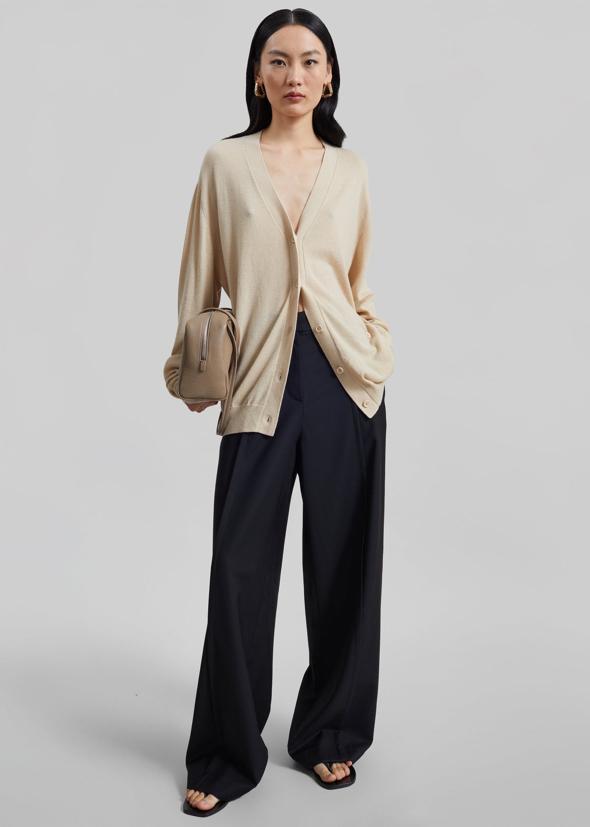 Brya Piped Trousers - Black – view 1 of 7