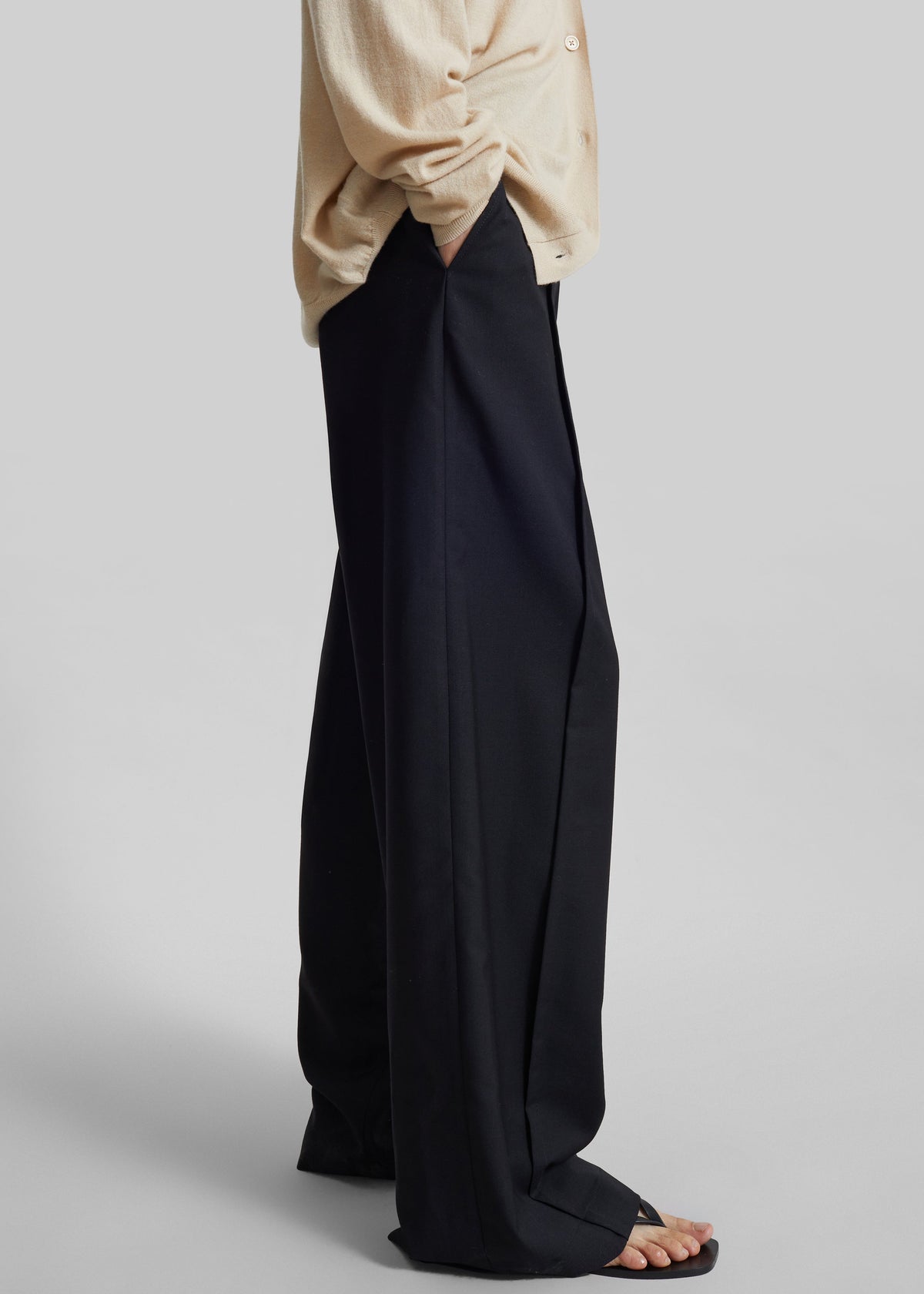 Brya Piped Trousers - Black – view 2 of 7