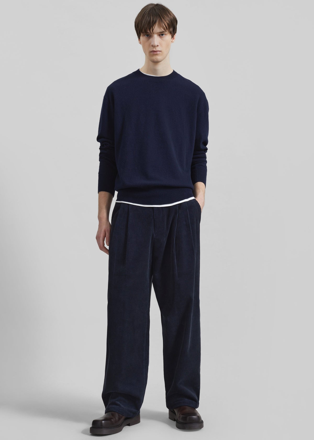 Bryant Corduroy Pants - Dark Navy – view 1 of 9