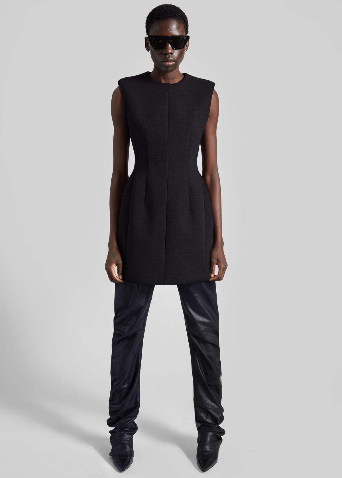 Bryn Cinched Mini Dress - Black – view 3 of 8