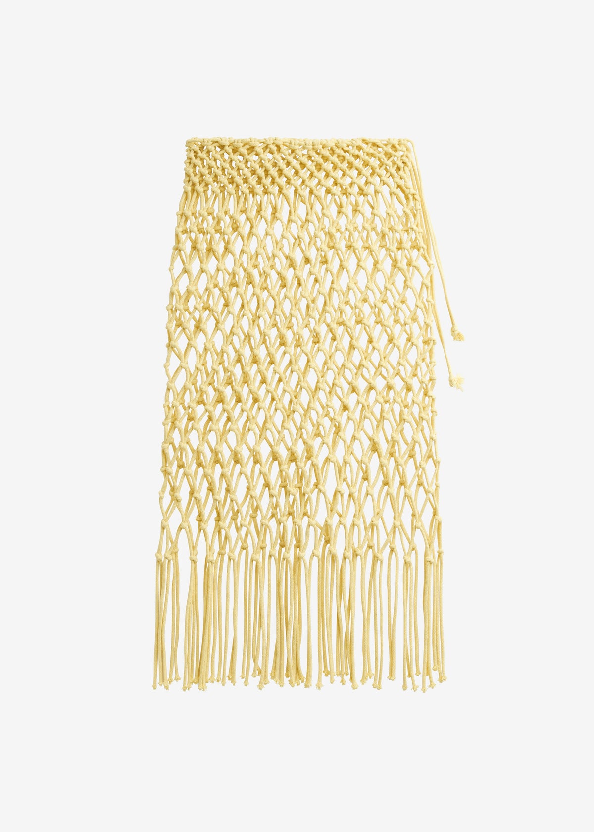 Tropea Macrame Skirt - Pale Yellow – view 10 of 10