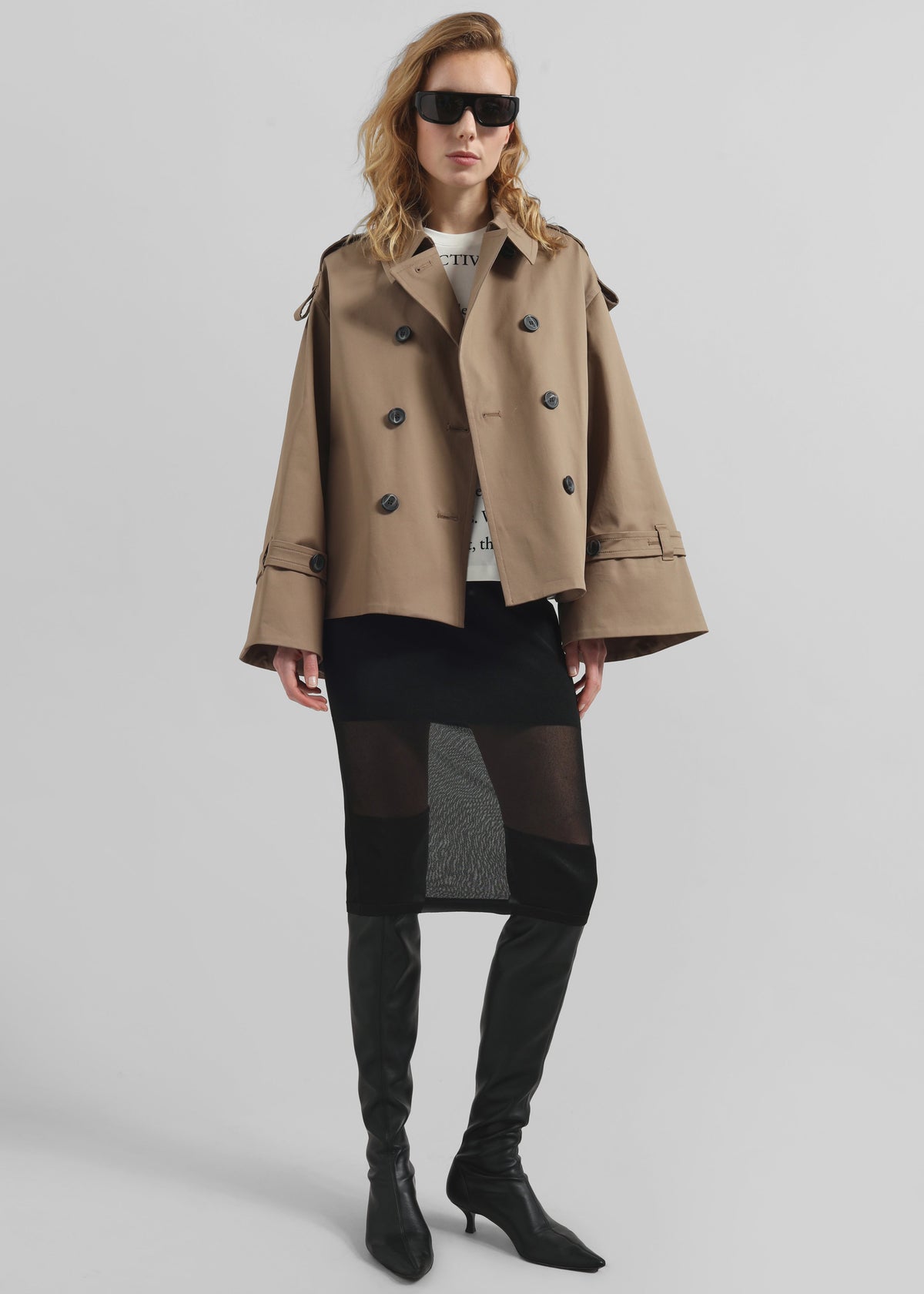 By Malene Birger Alisandra Trench Jacket - Fosil – view 5 of 8