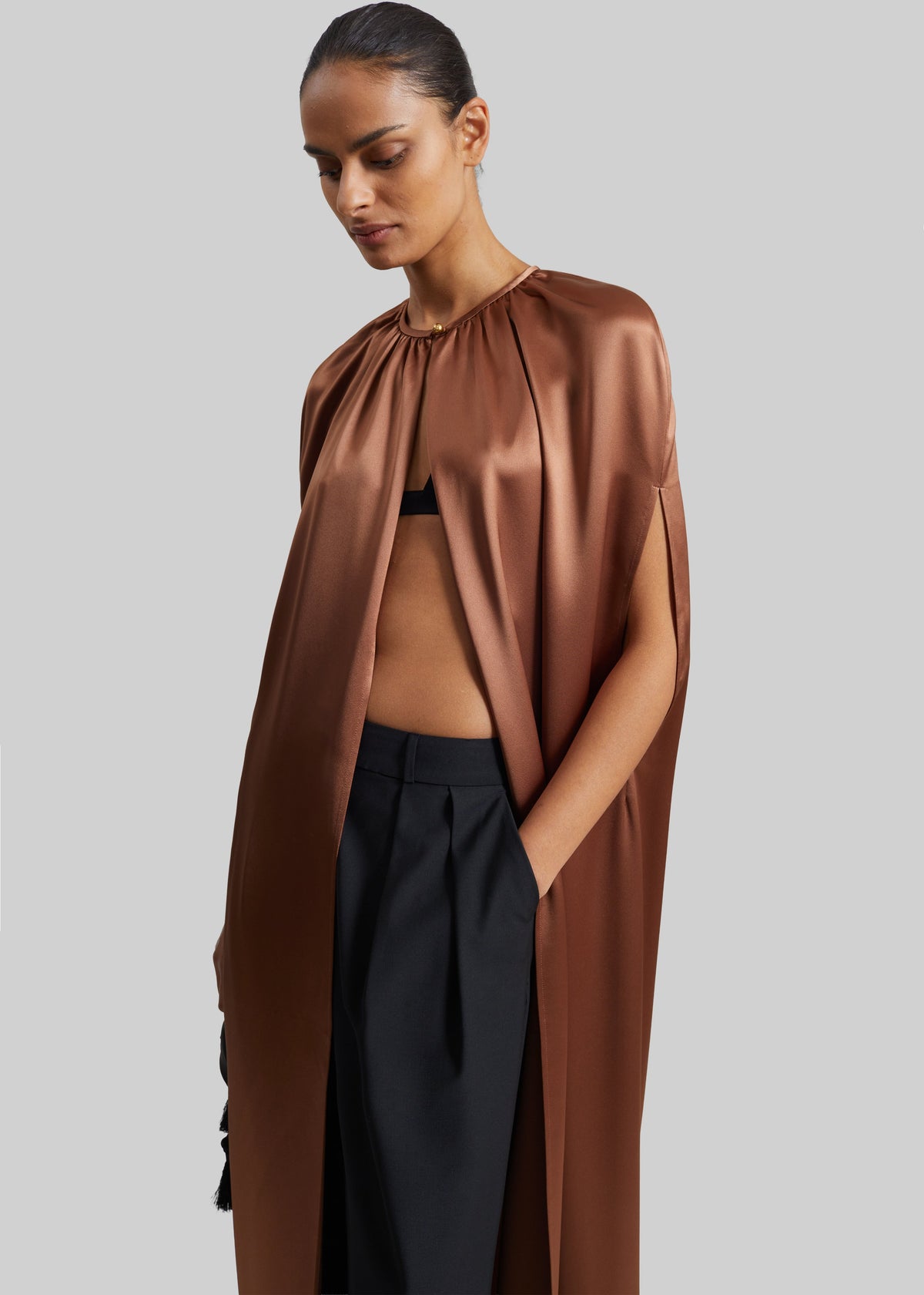 By Malene Birger Dallie Cape - Latte Brown – view 3 of 8