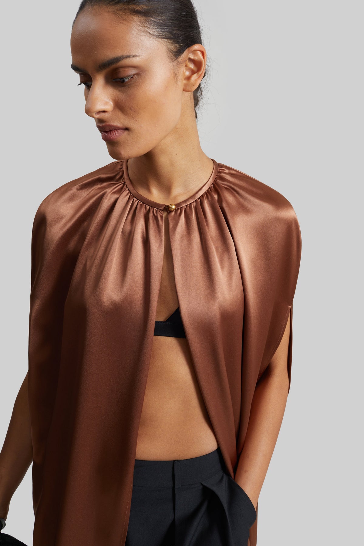 By Malene Birger Dallie Cape - Latte Brown – view 5 of 8