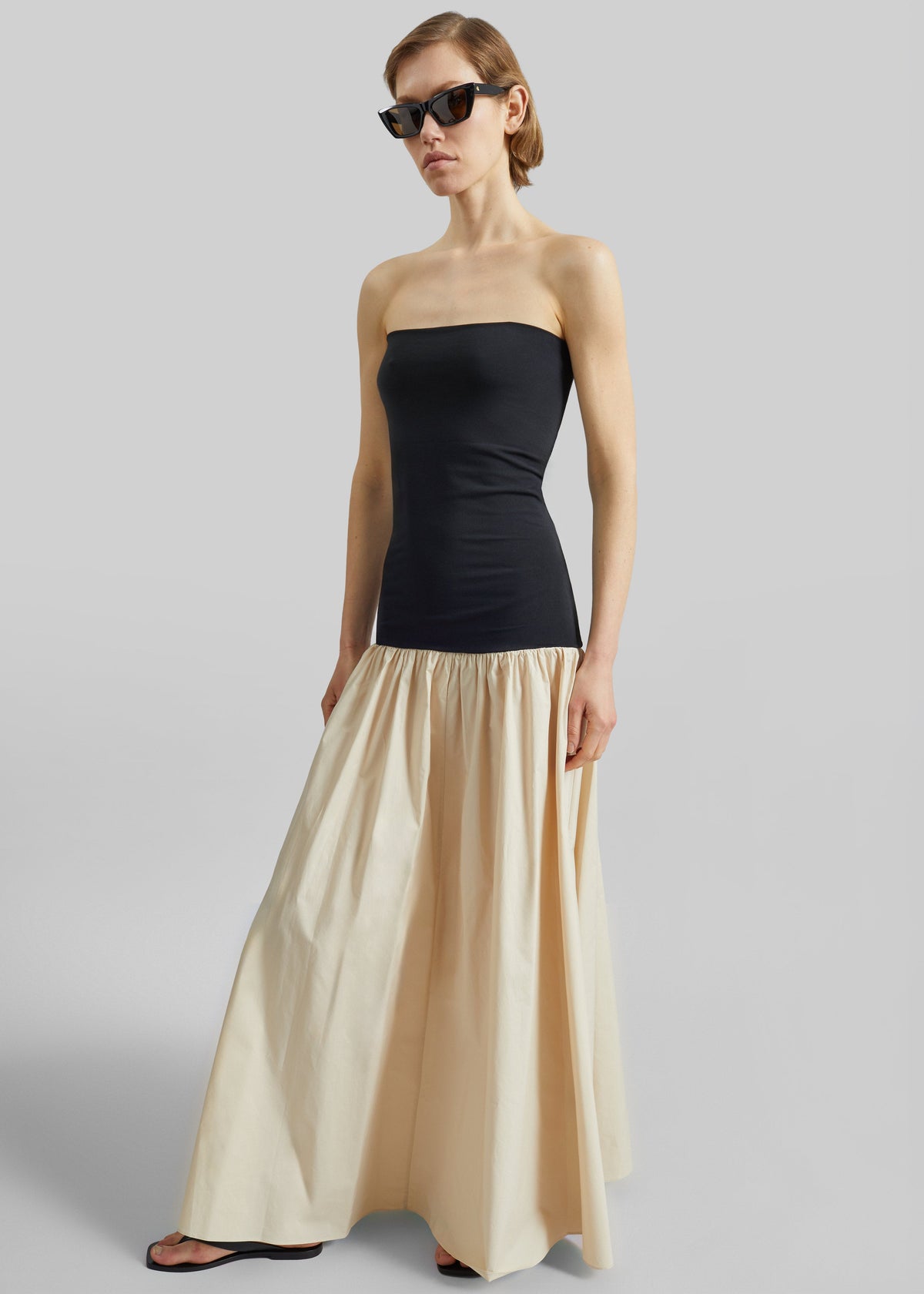 By Malene Birger Marc Cotton Maxi Dress - Oyster Gray – view 1 of 6