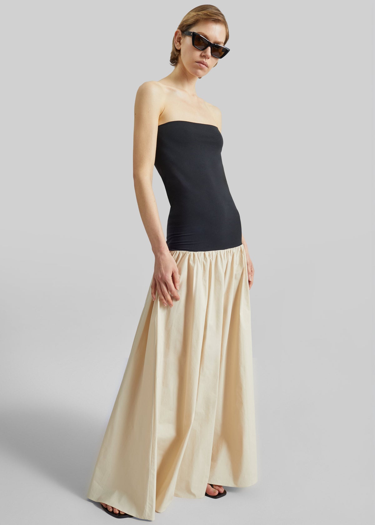 By Malene Birger Marc Cotton Maxi Dress - Oyster Gray – view 4 of 6