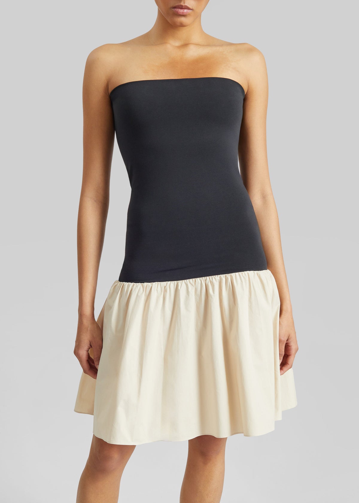 By Malene Birger Marcia Cotton Mini Dress - Oyster Gray – view 5 of 7