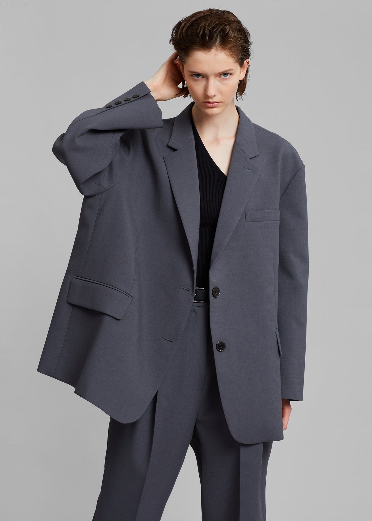 Bea Blazer - Charcoal – view 3 of 9