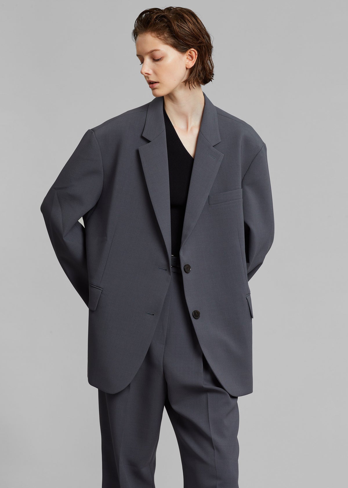 Bea Blazer - Charcoal – view 7 of 9
