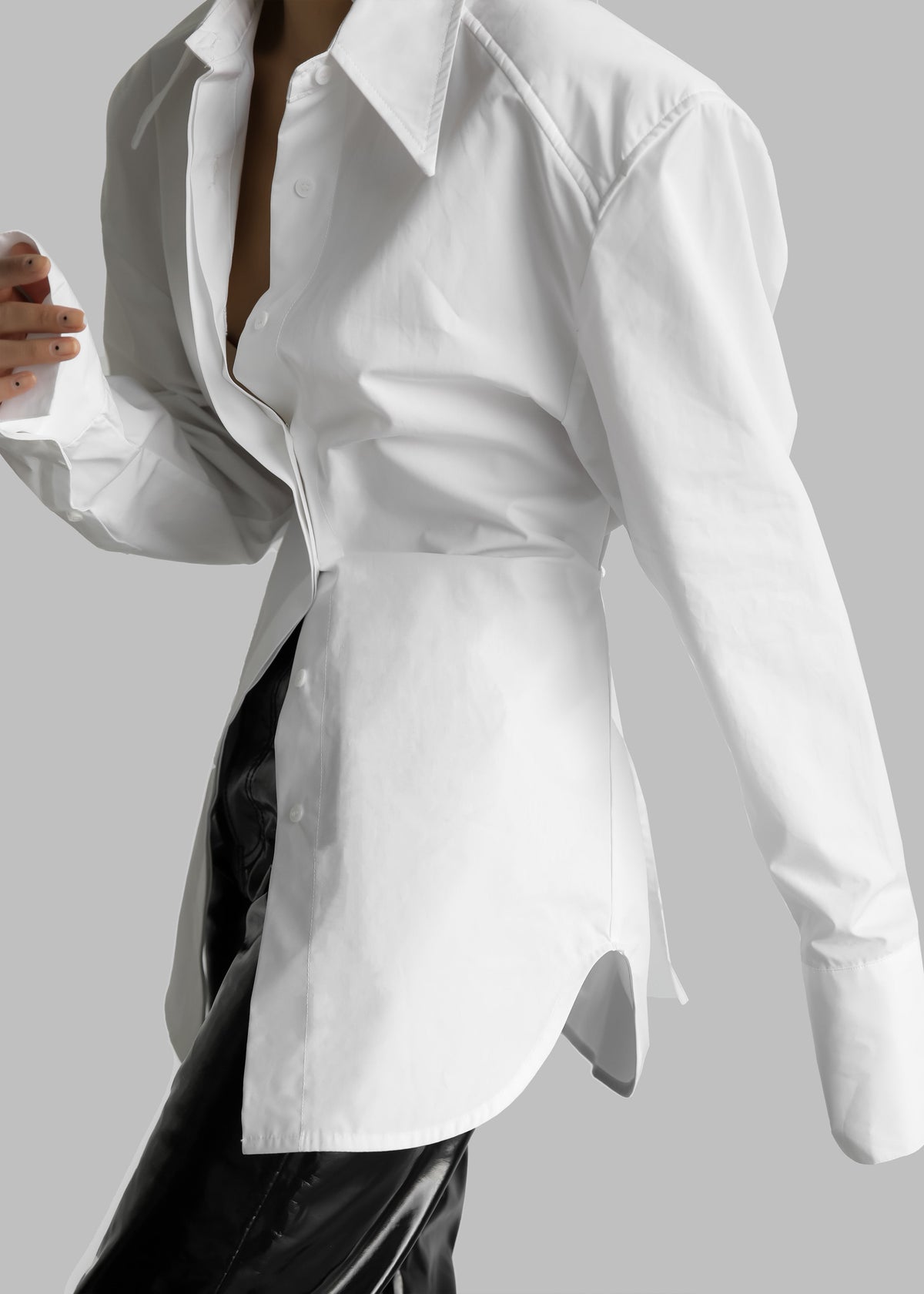Bec Padded Shirt - White – view 1 of 13