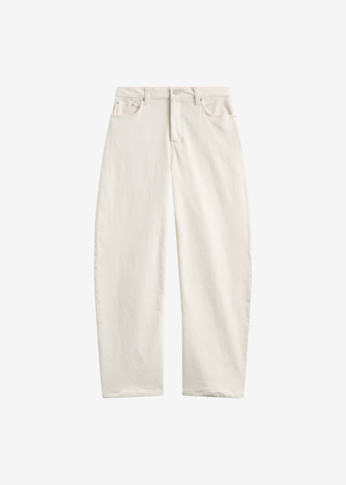 Caistor Corduroy Barrel Leg Pants - Ivory – view 8 of 8