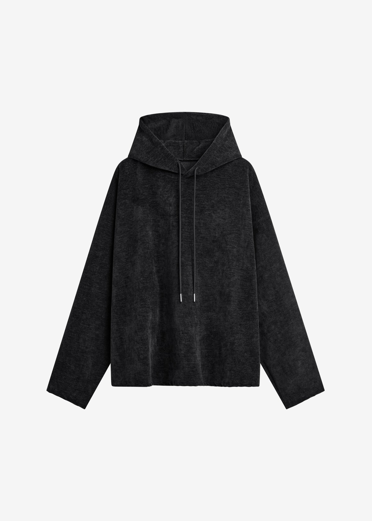Caleb Velvet Hoodie - Black – view 7 of 7