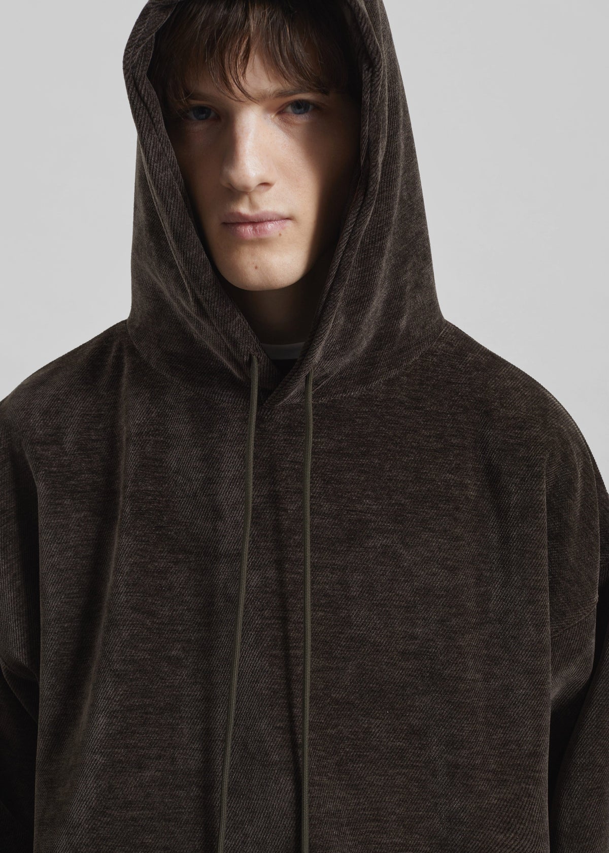 Caleb Velvet Hoodie - Brown – view 6 of 8