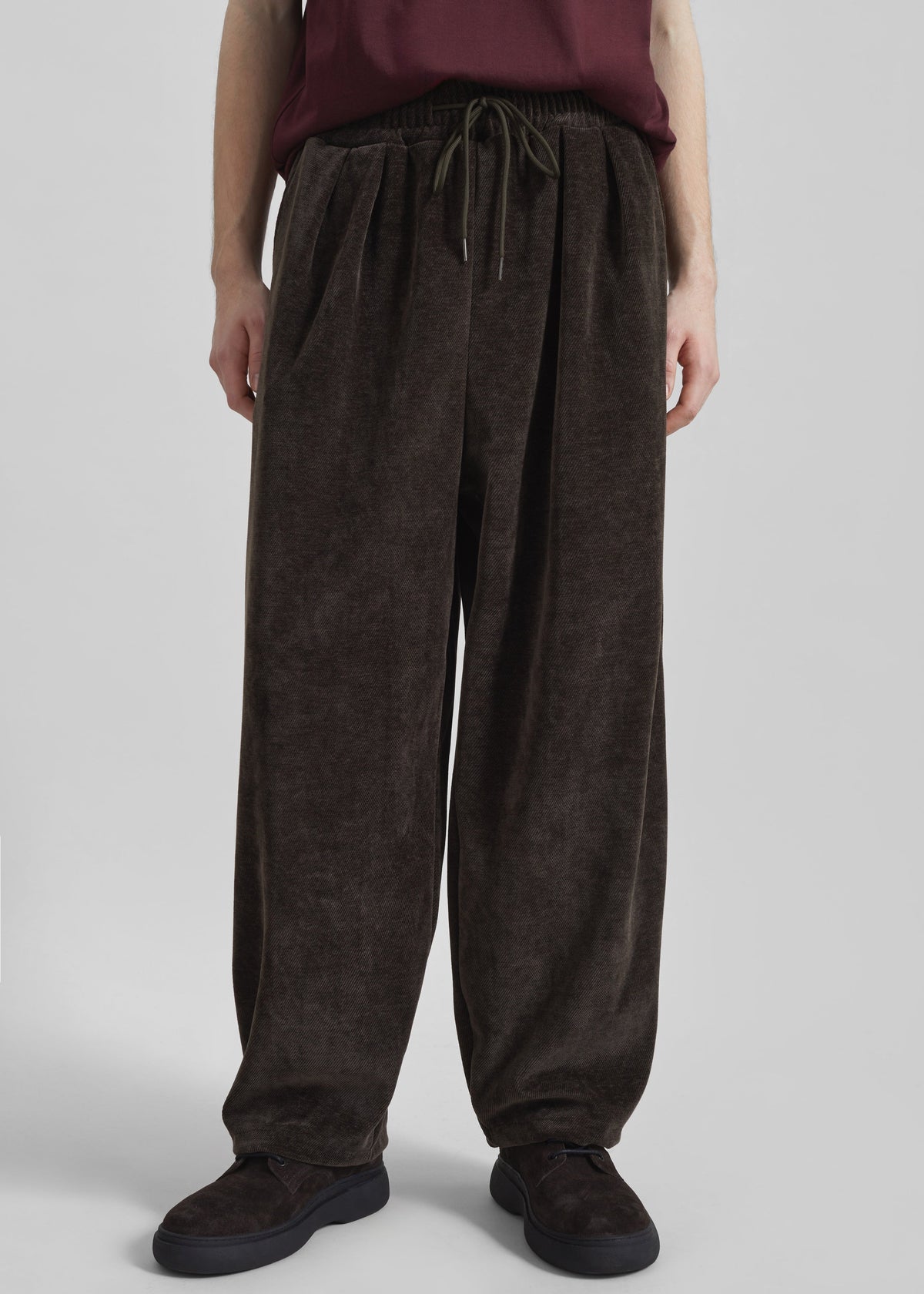 Caleb Velvet Joggers - Brown – view 5 of 8