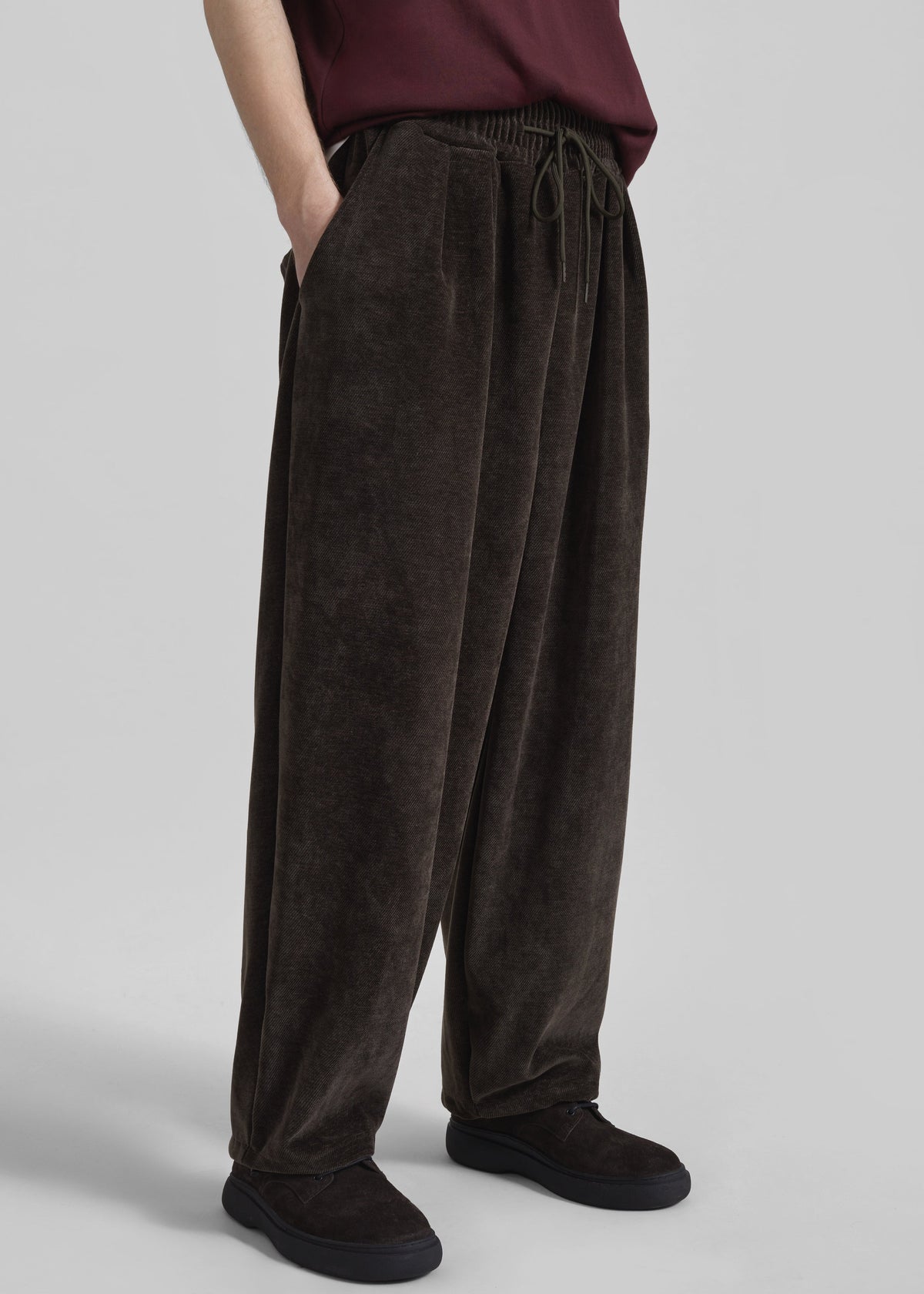 Caleb Velvet Joggers - Brown – view 1 of 8