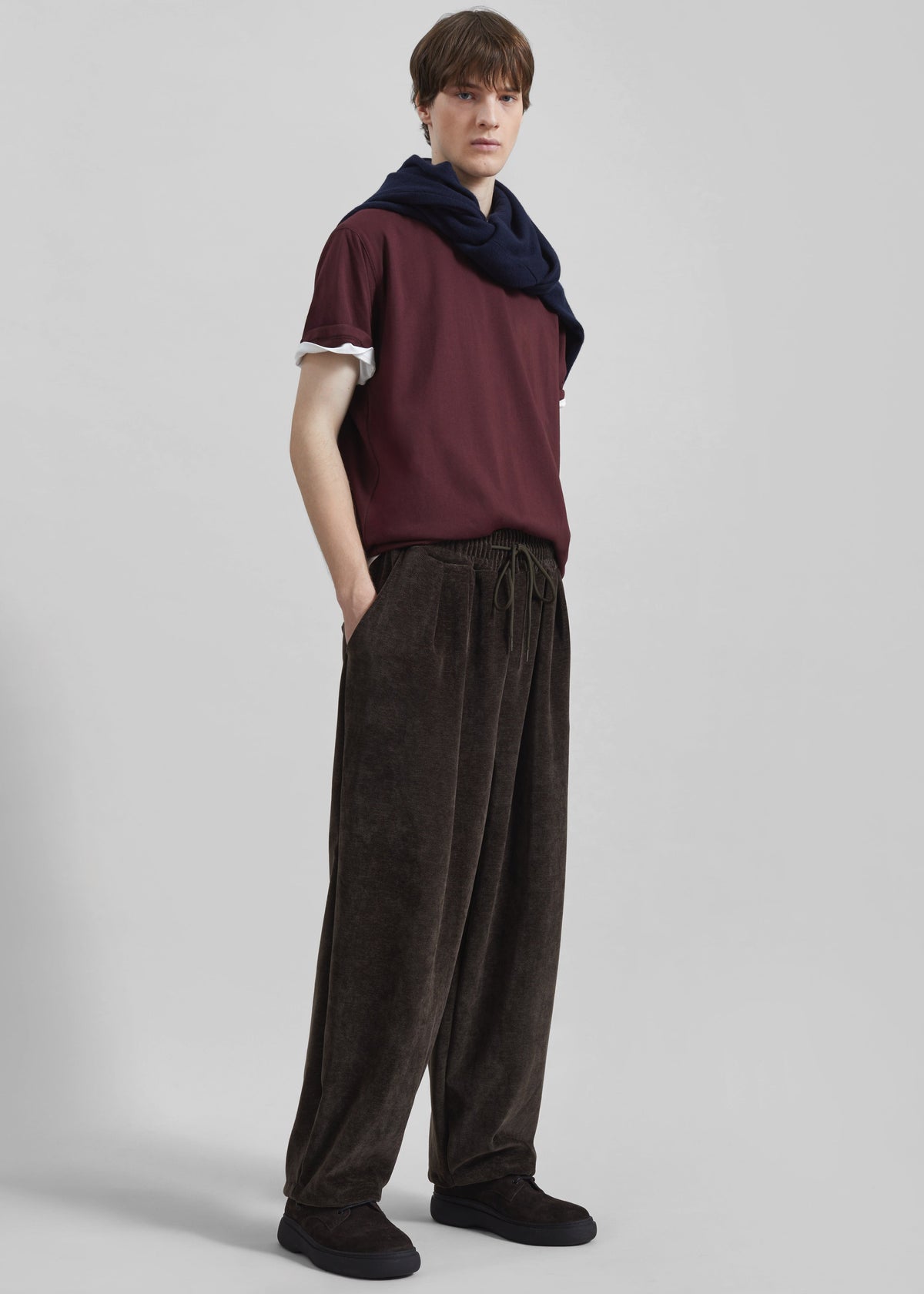 Caleb Velvet Joggers - Brown – view 4 of 8