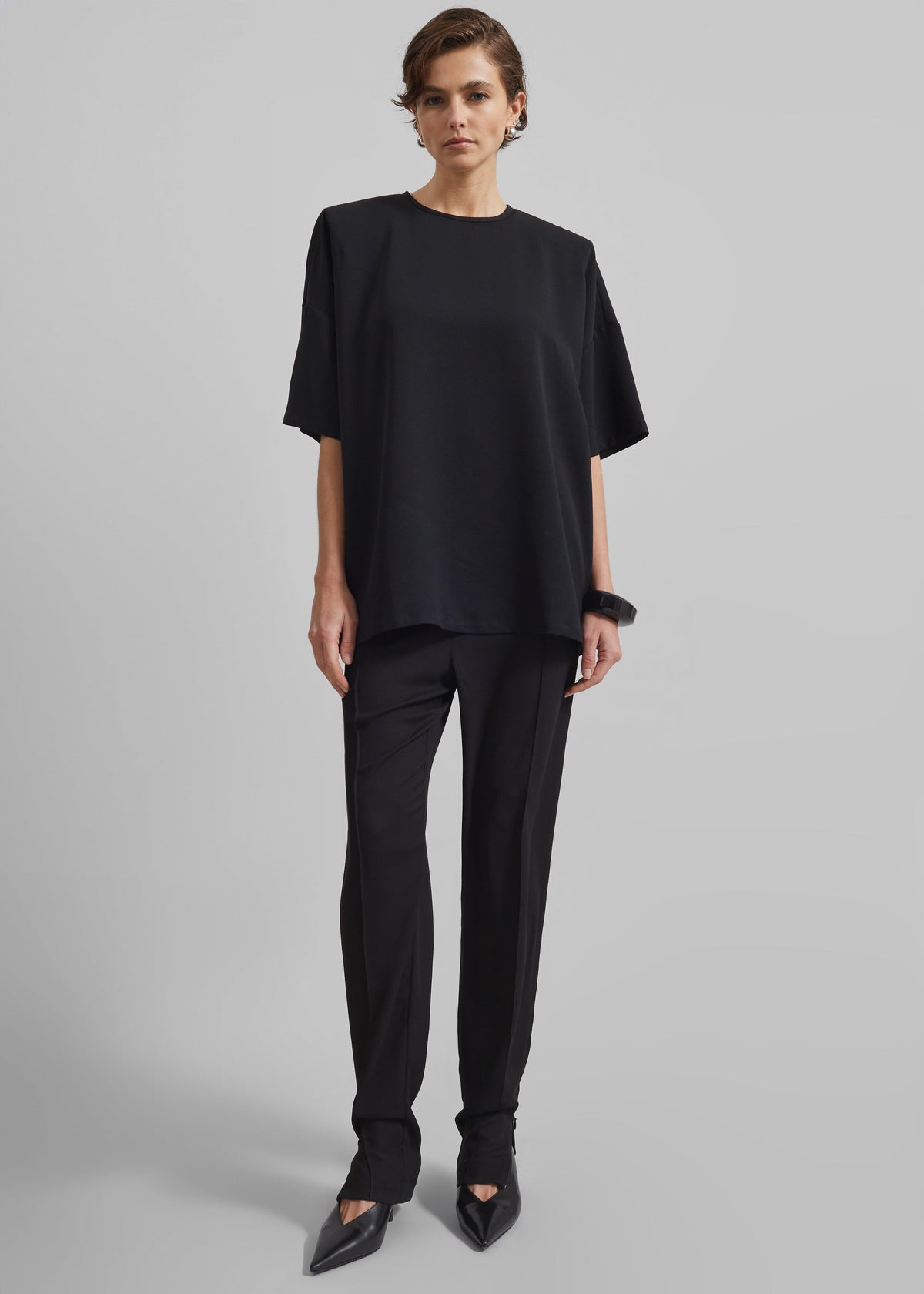 Callice Padded T-Shirt - Black – view 1 of 6
