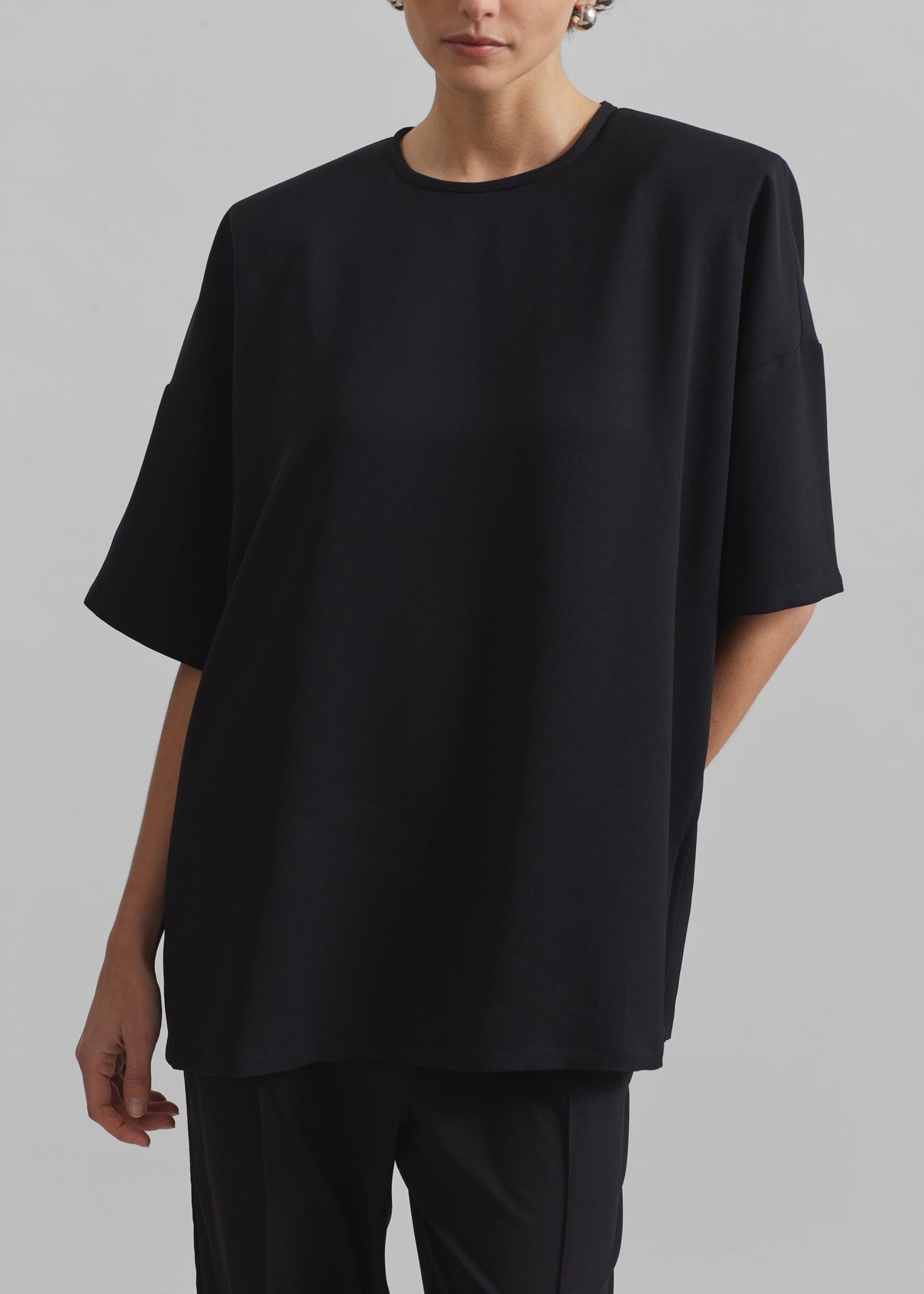 Callice Padded T-Shirt - Black – view 3 of 6