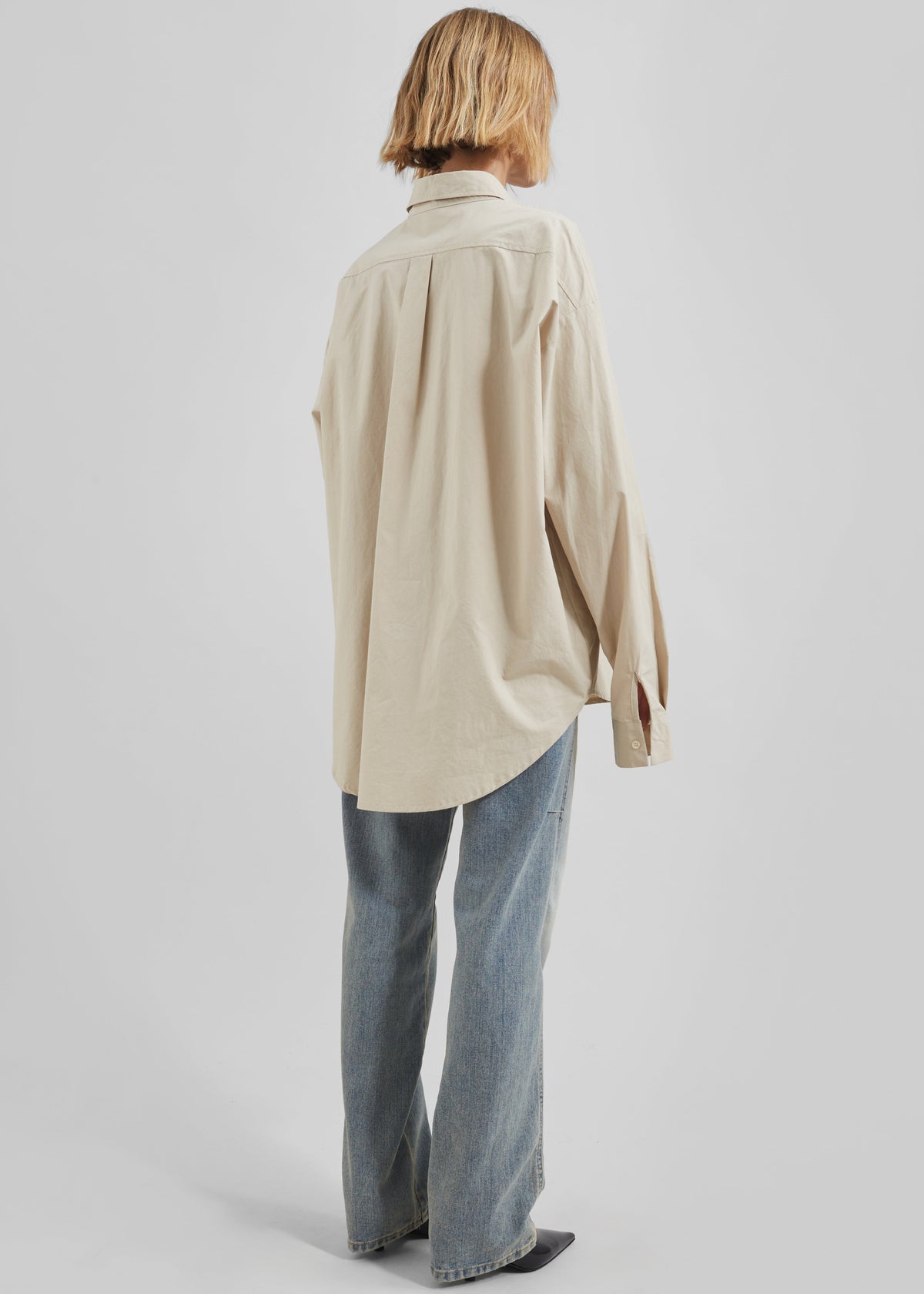 Calypso Cotton Shirt - Beige – view 8 of 9