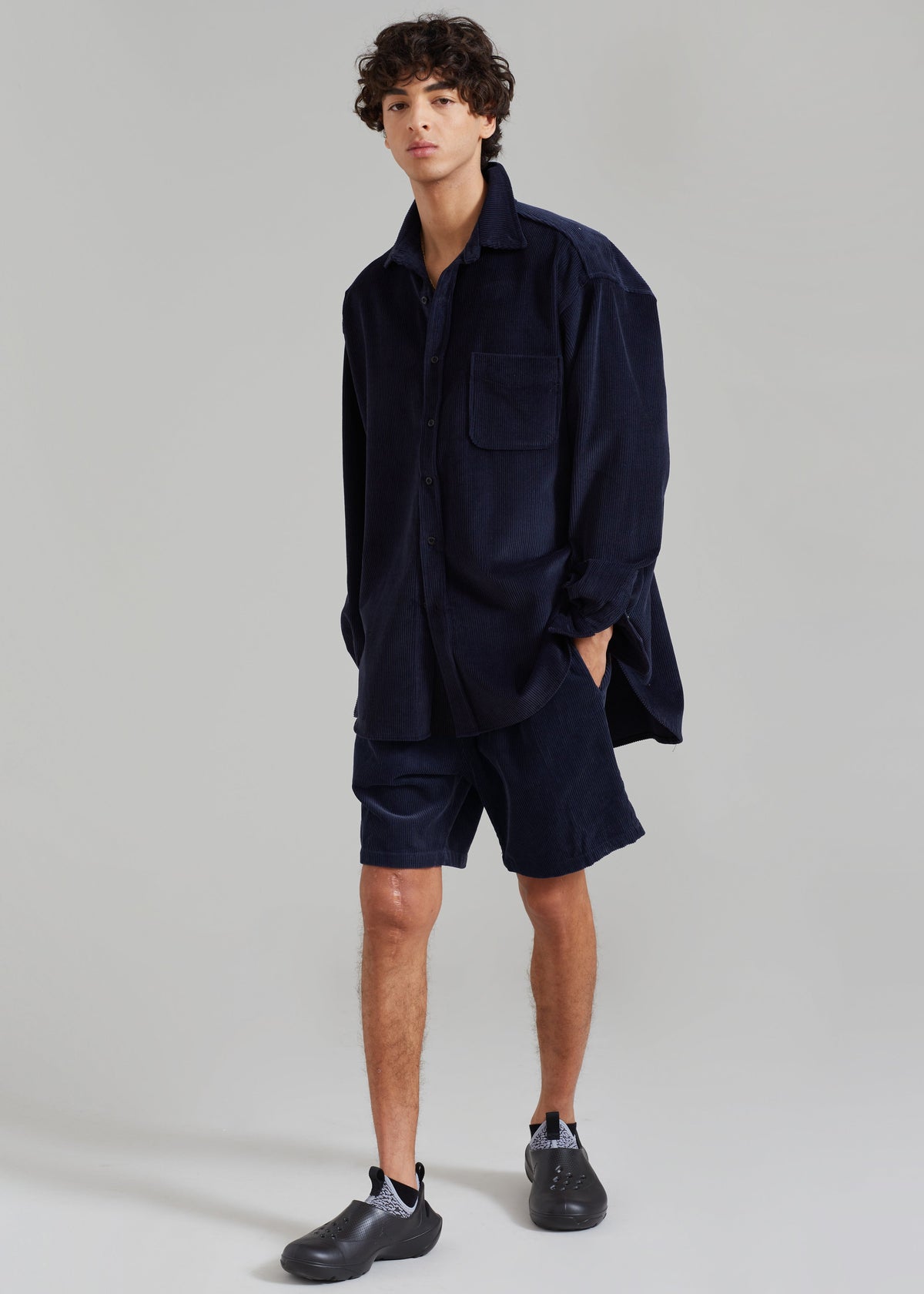 Camden Corduroy Shorts - Navy – view 2 of 8