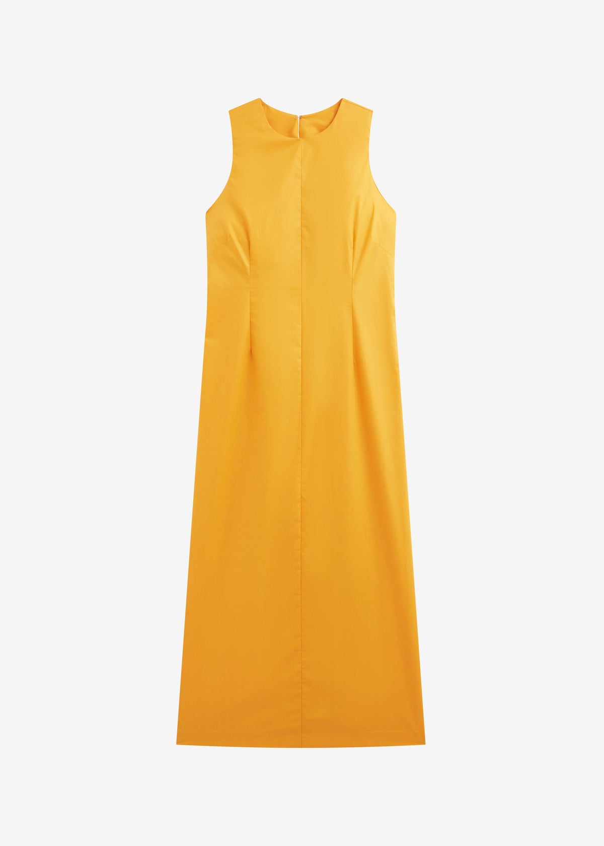 Carinola Poplin Open Back Midi Dress - Orange – view 6 of 6