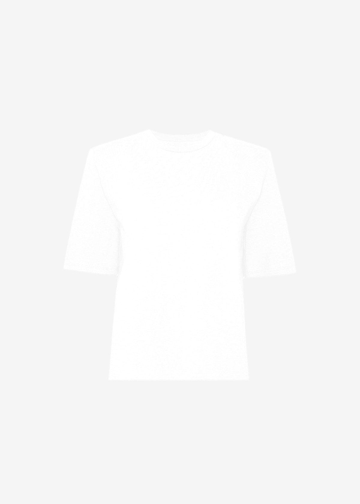 Carrington Padded Shoulder Tee - White – view 10 of 10