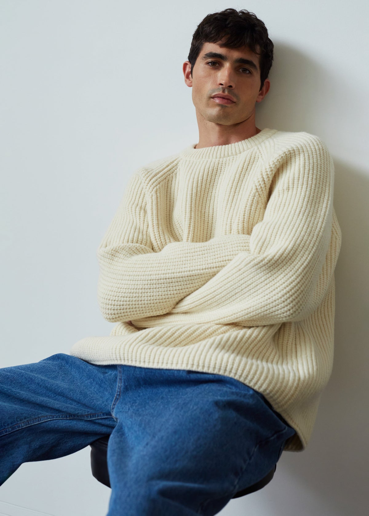 Carter Crewneck Sweater - Beige – view 1 of 10