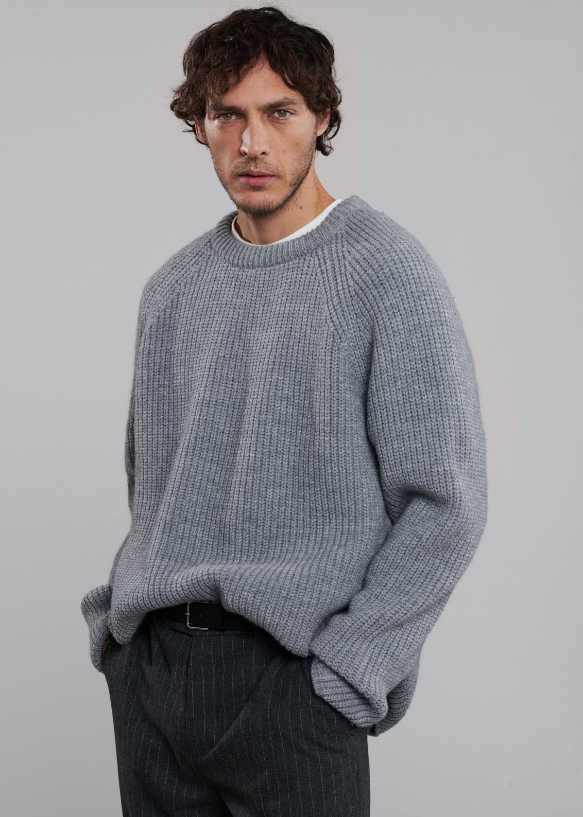 Carter Crewneck Sweater - Grey – view 3 of 7