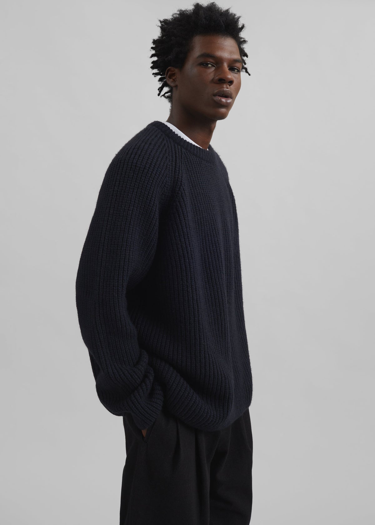 Carter Crewneck Sweater - Navy – view 4 of 8