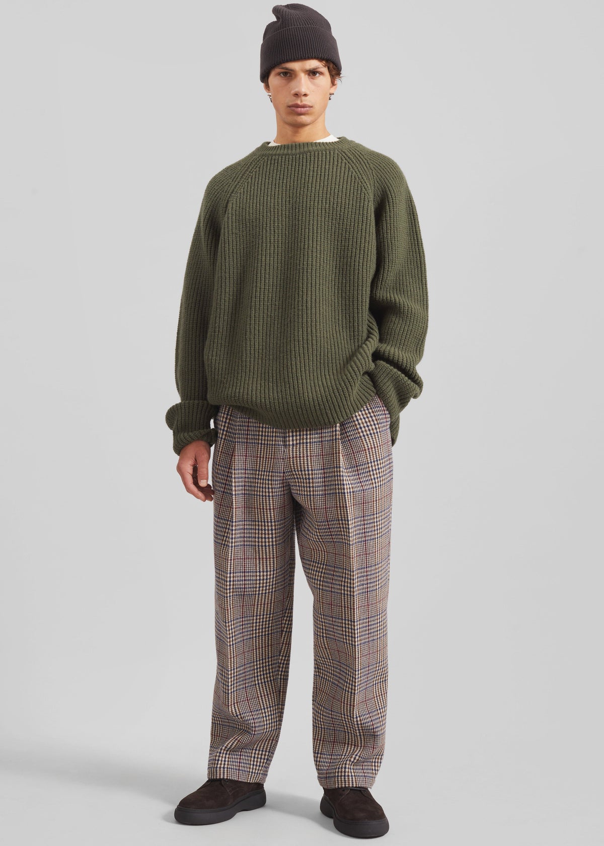Carter Crewneck Sweater - Olive – view 3 of 6