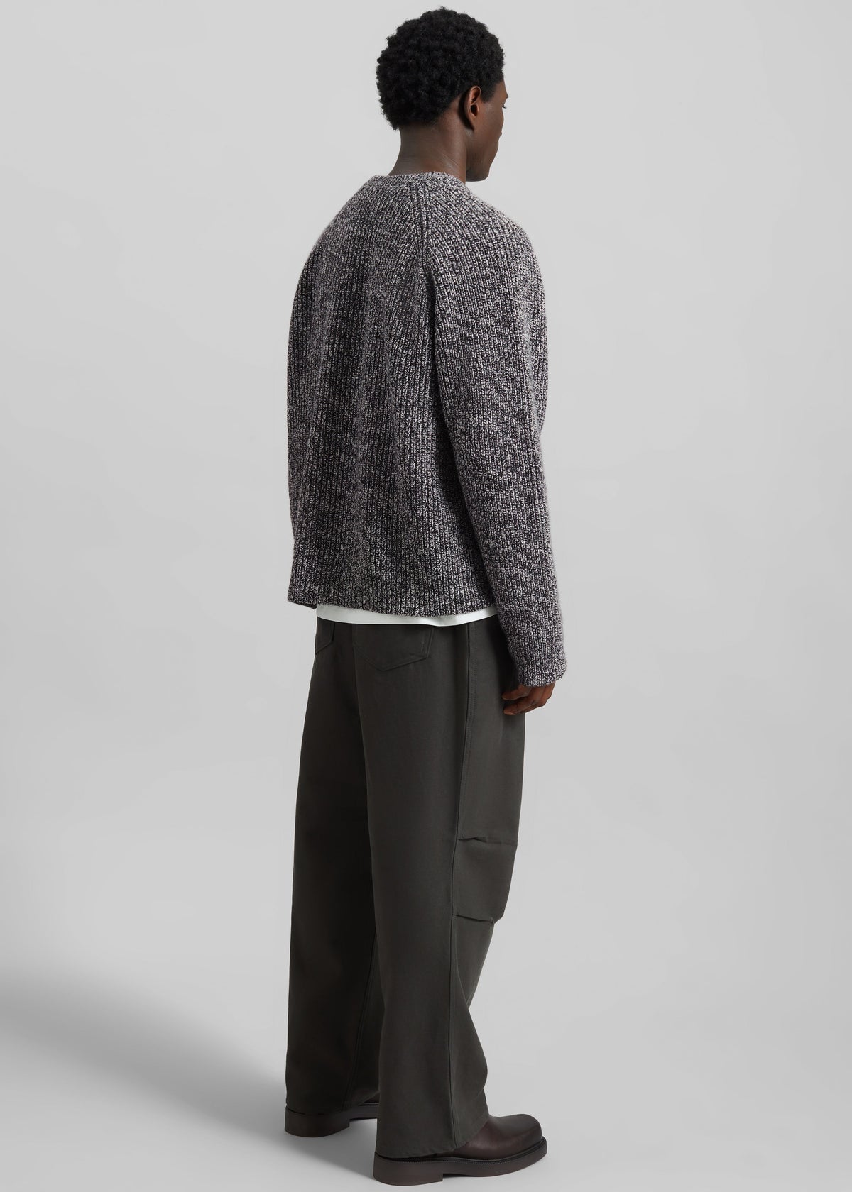 Carter Crewneck Sweater - Black Melange – view 10 of 11