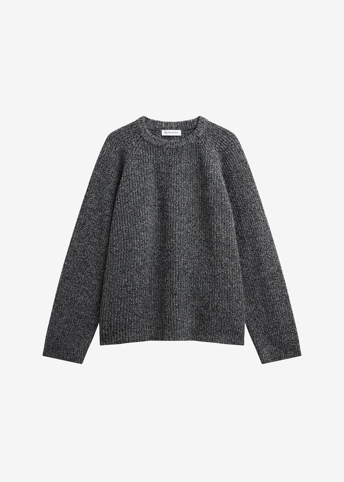 Carter Crewneck Sweater - Black Melange – view 11 of 11